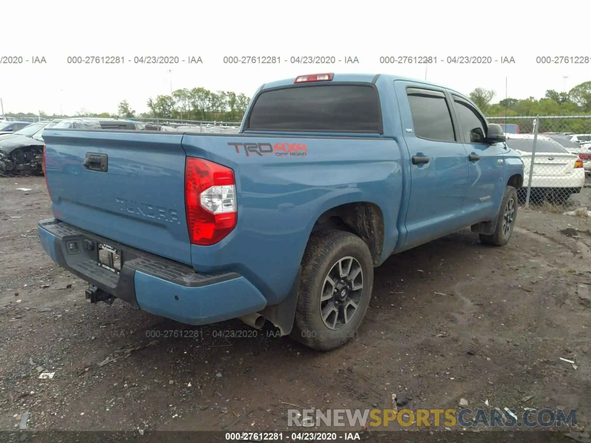 4 Фотография поврежденного автомобиля 5TFDW5F15KX778110 TOYOTA TUNDRA 2019