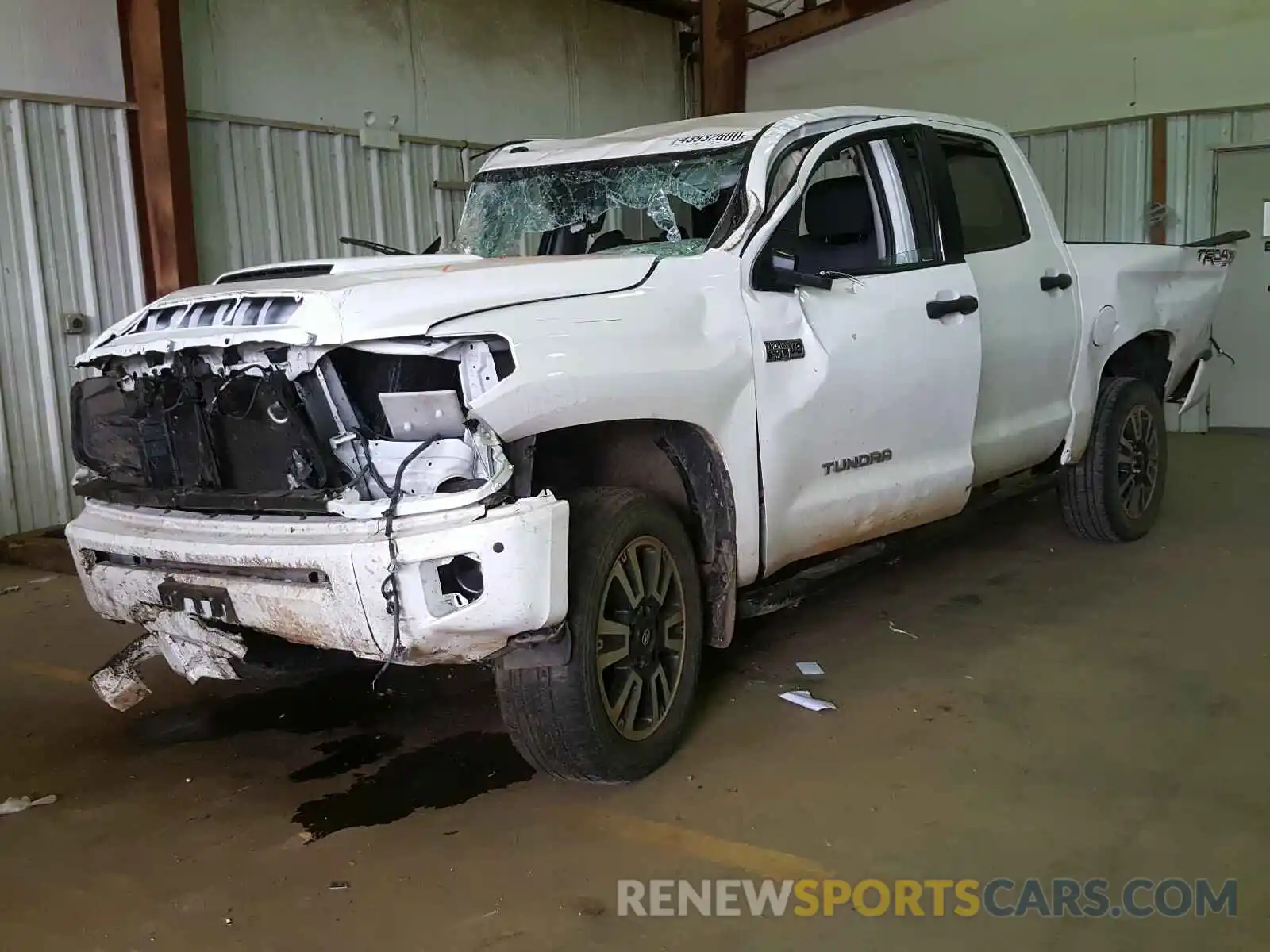 2 Photograph of a damaged car 5TFDW5F15KX787065 TOYOTA TUNDRA 2019