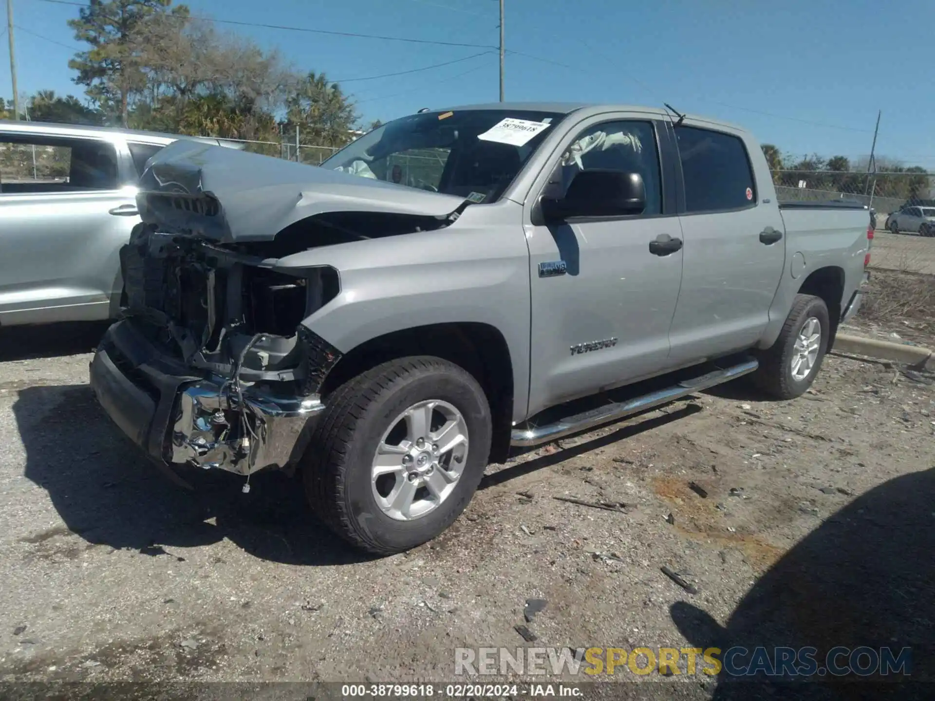 2 Photograph of a damaged car 5TFDW5F15KX810554 TOYOTA TUNDRA 2019