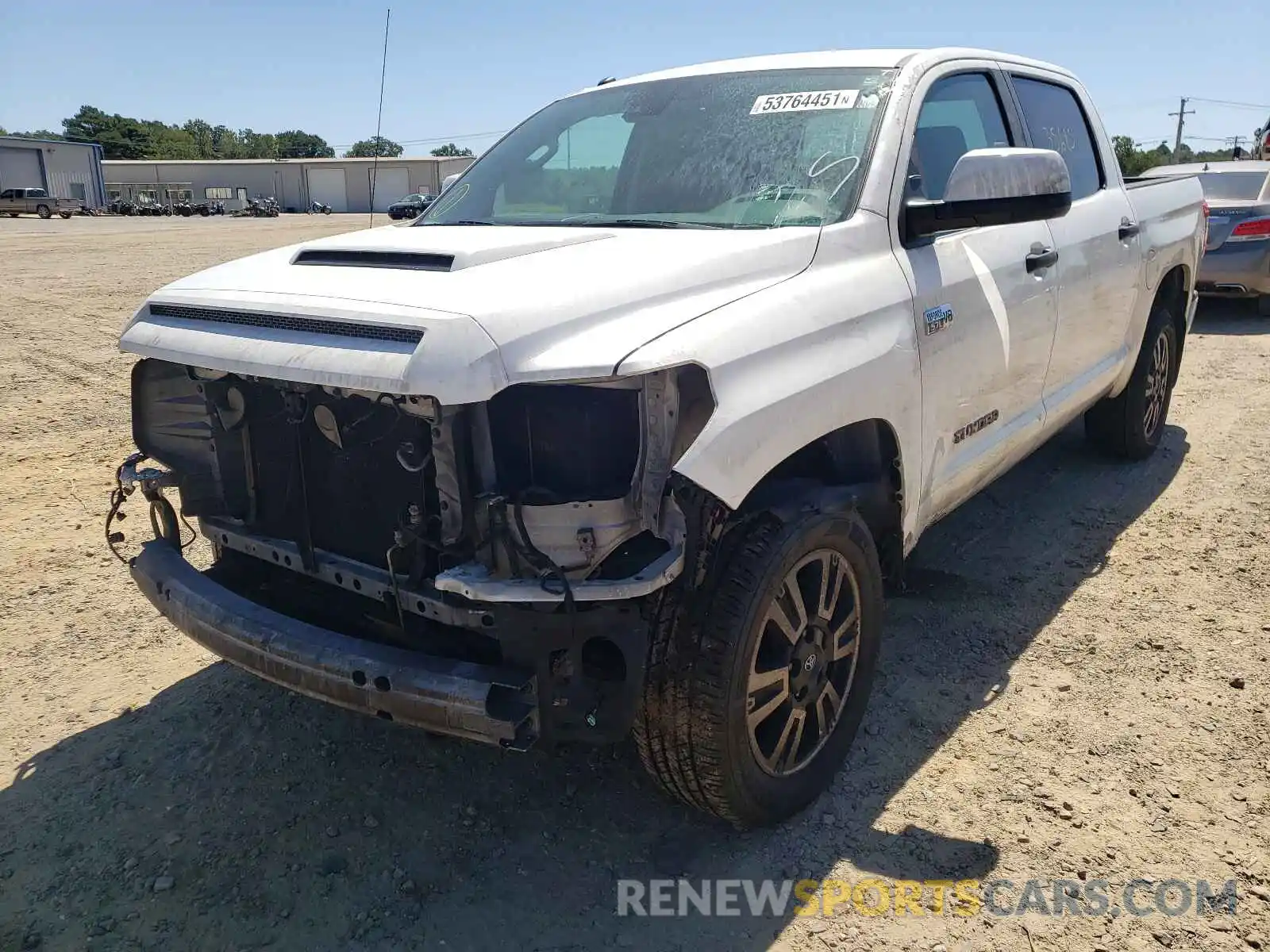 2 Photograph of a damaged car 5TFDW5F15KX822493 TOYOTA TUNDRA 2019