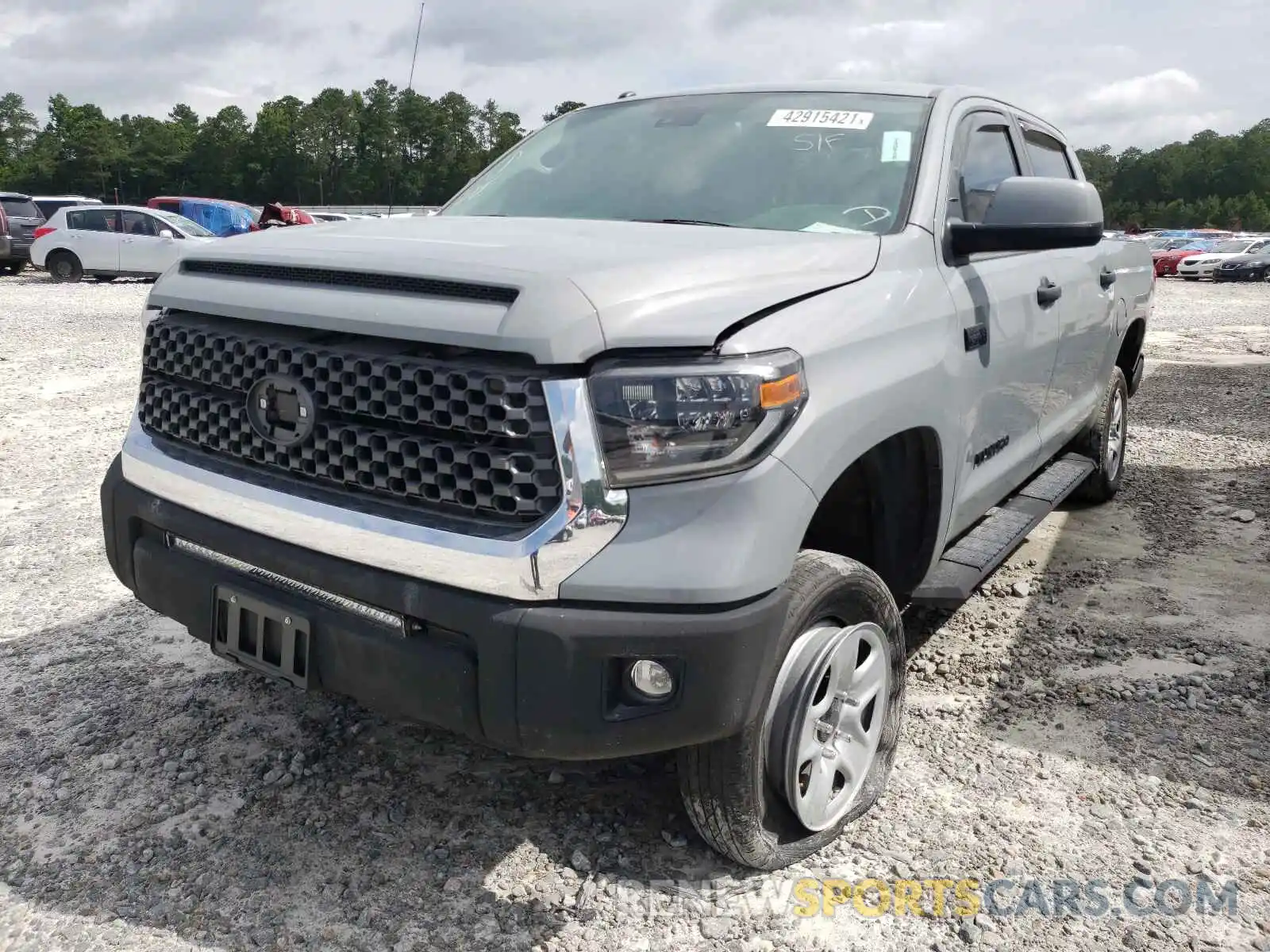 2 Photograph of a damaged car 5TFDW5F15KX834451 TOYOTA TUNDRA 2019