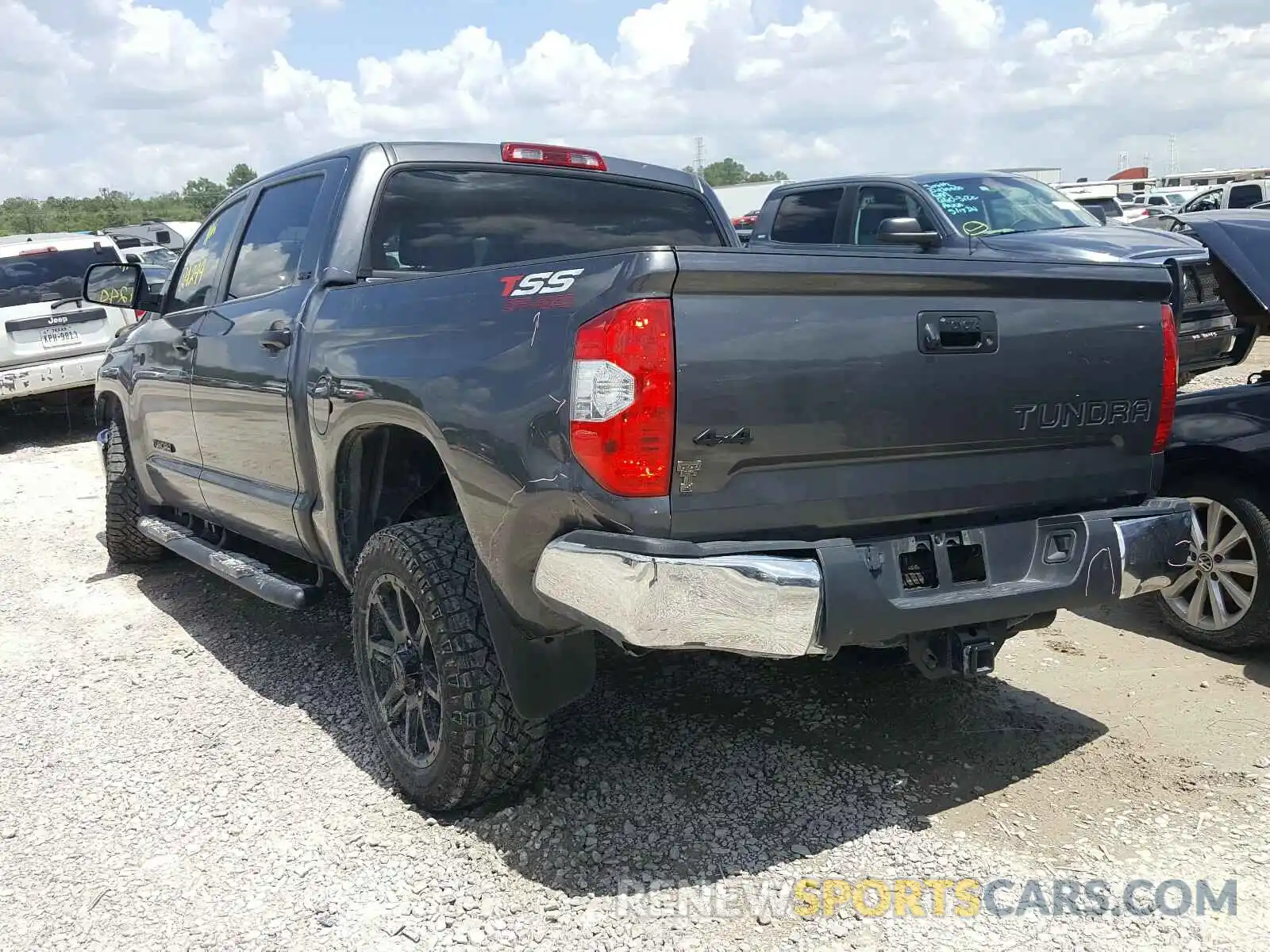 3 Photograph of a damaged car 5TFDW5F15KX841027 TOYOTA TUNDRA 2019