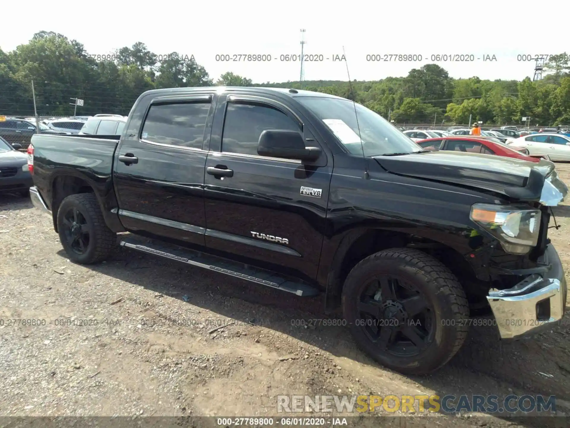 1 Photograph of a damaged car 5TFDW5F16KX812006 TOYOTA TUNDRA 2019