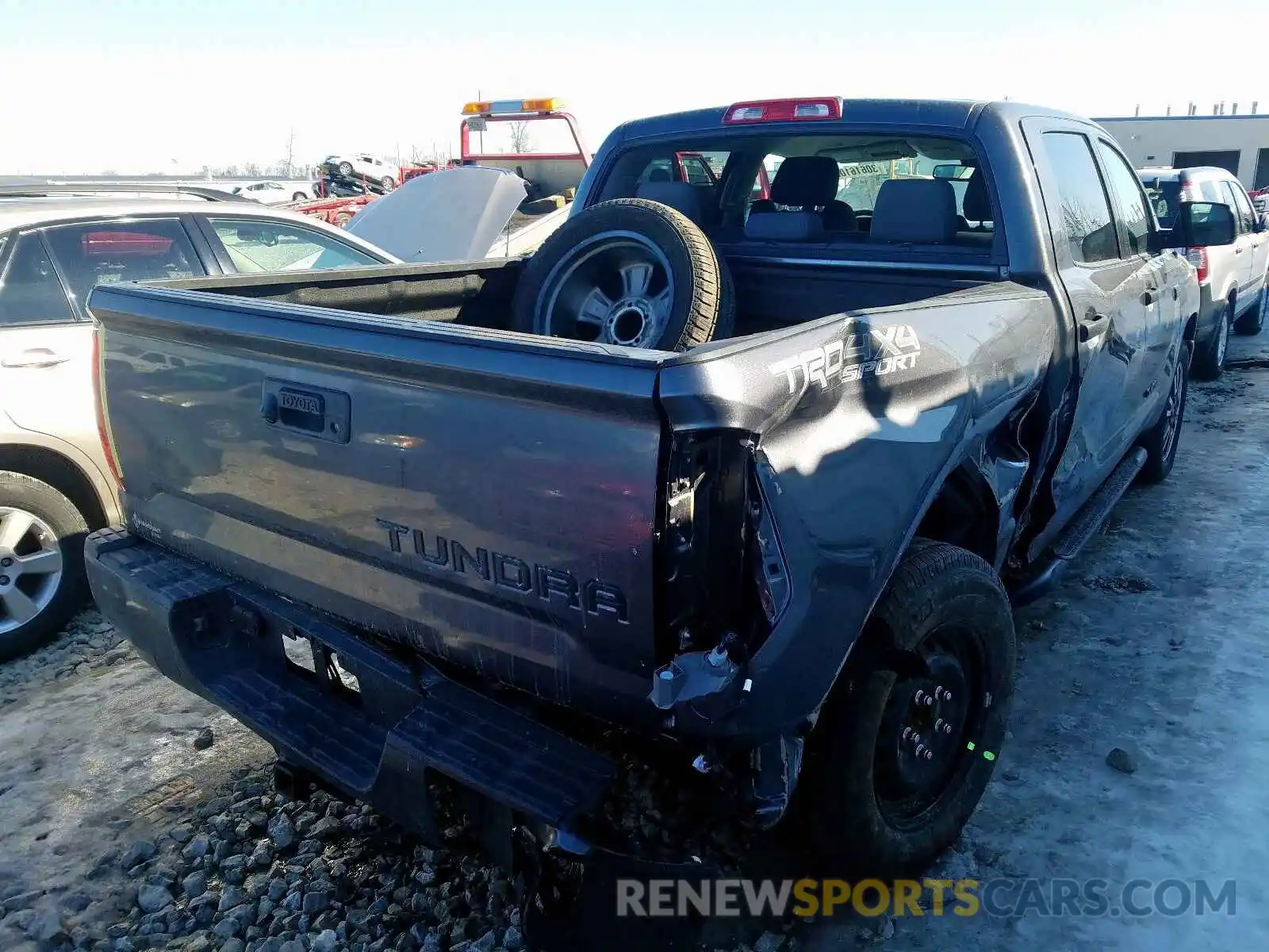 4 Photograph of a damaged car 5TFDW5F16KX840596 TOYOTA TUNDRA 2019