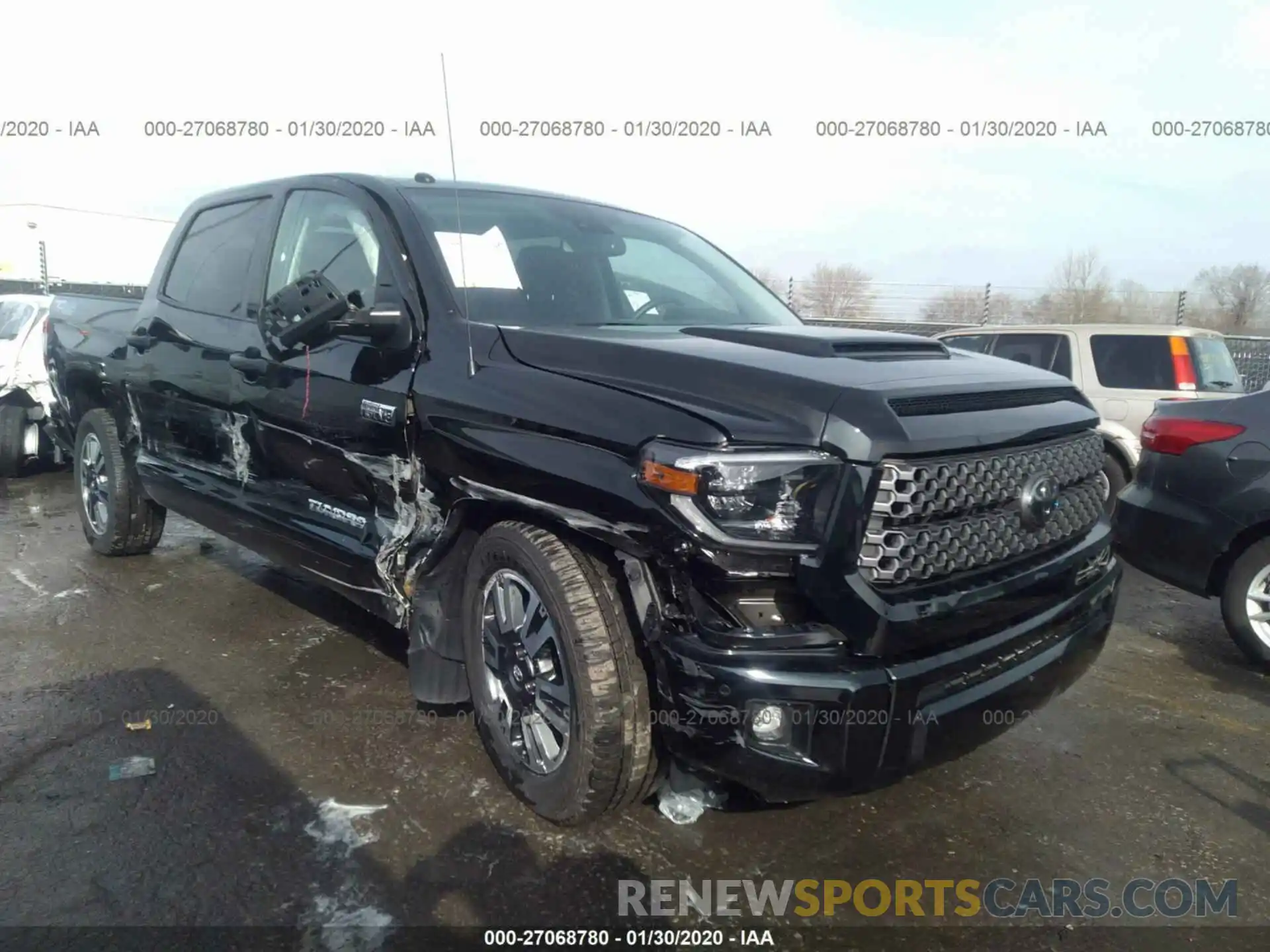 1 Photograph of a damaged car 5TFDW5F17KX794423 TOYOTA TUNDRA 2019