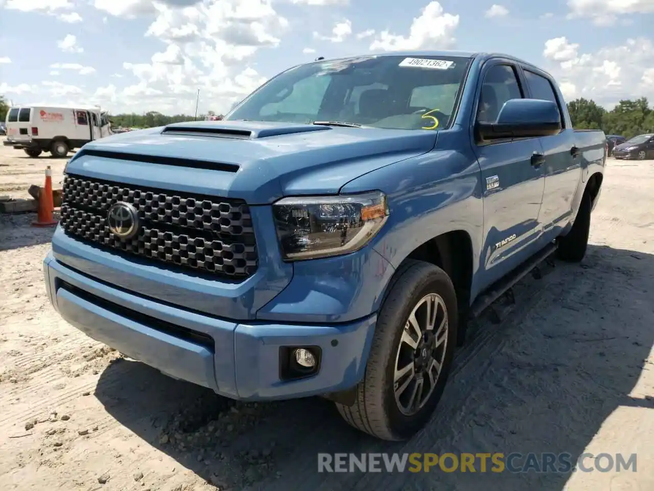 2 Photograph of a damaged car 5TFDW5F17KX808949 TOYOTA TUNDRA 2019