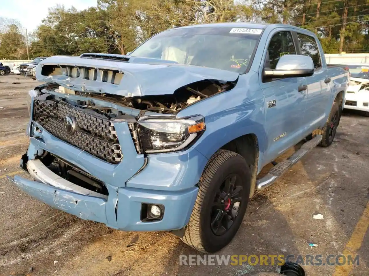 2 Photograph of a damaged car 5TFDW5F17KX820213 TOYOTA TUNDRA 2019