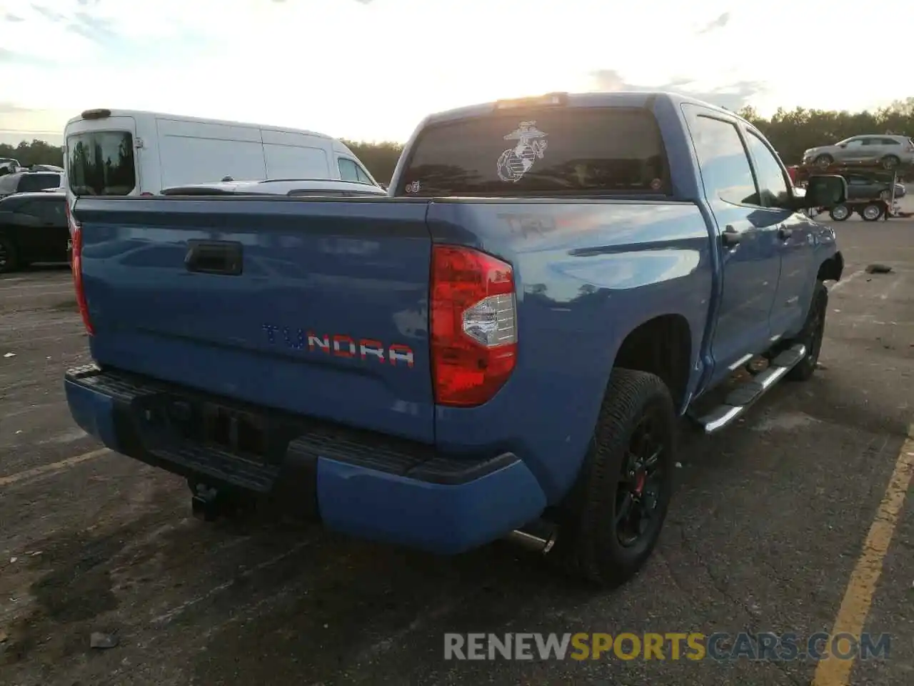 4 Photograph of a damaged car 5TFDW5F17KX820213 TOYOTA TUNDRA 2019