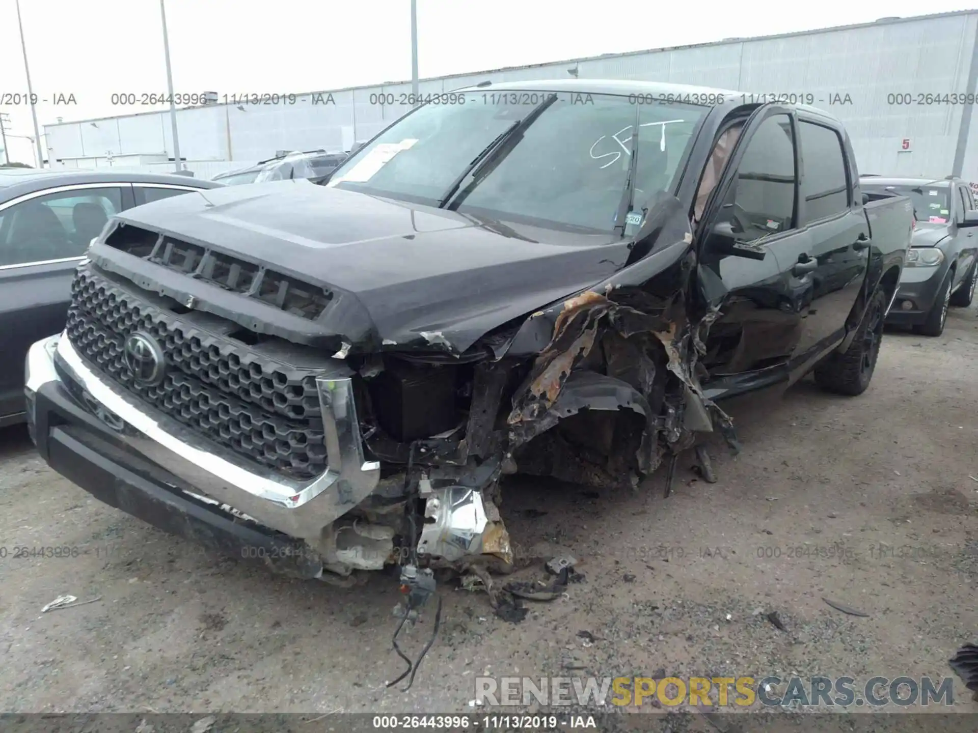 6 Photograph of a damaged car 5TFDW5F18KX794558 TOYOTA TUNDRA 2019