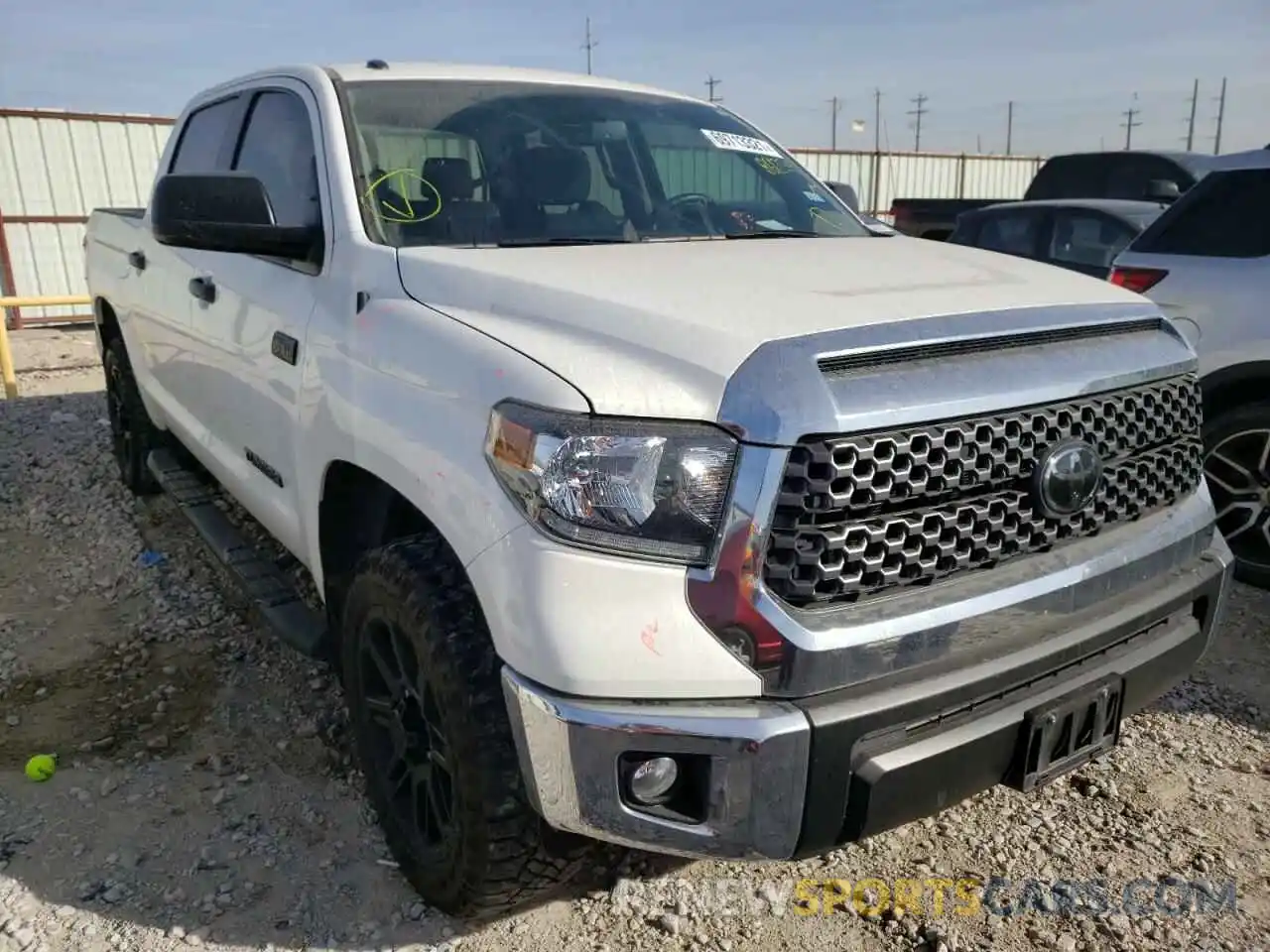 1 Photograph of a damaged car 5TFDW5F18KX861224 TOYOTA TUNDRA 2019