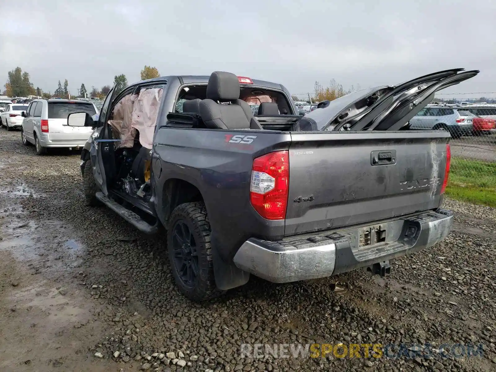 3 Photograph of a damaged car 5TFDW5F18KX870196 TOYOTA TUNDRA 2019