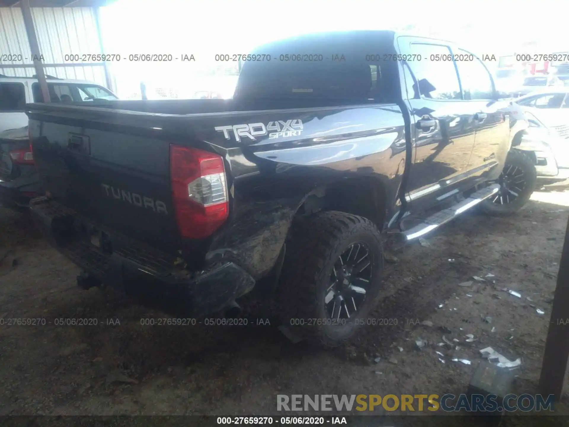 4 Photograph of a damaged car 5TFDW5F19KX787585 TOYOTA TUNDRA 2019