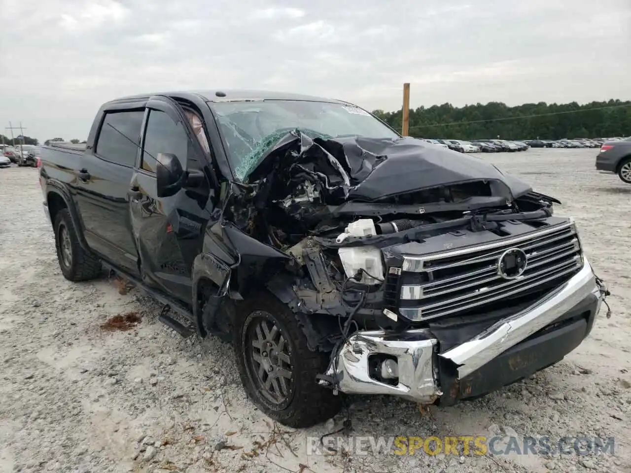 1 Photograph of a damaged car 5TFDW5F19KX832220 TOYOTA TUNDRA 2019