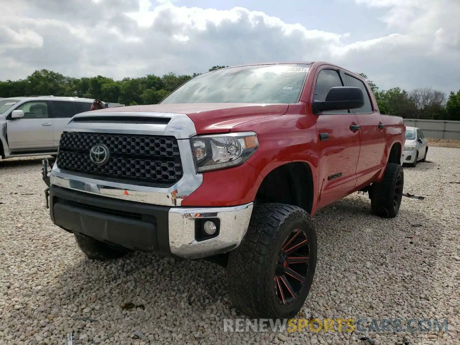 2 Photograph of a damaged car 5TFDW5F19KX839751 TOYOTA TUNDRA 2019