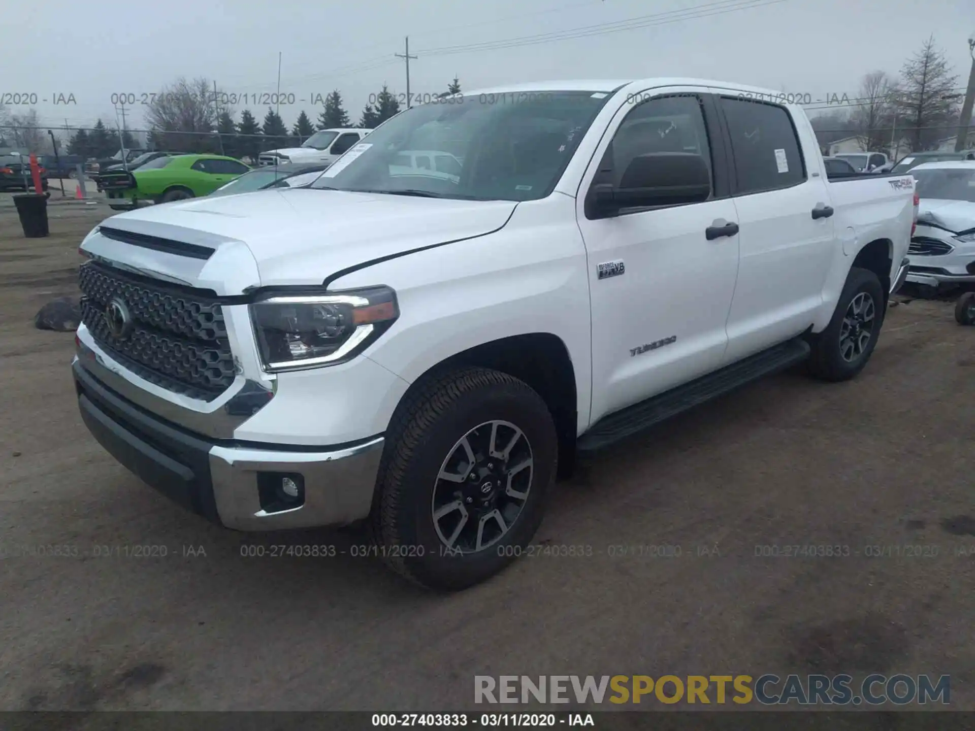 2 Photograph of a damaged car 5TFDW5F19KX846425 TOYOTA TUNDRA 2019