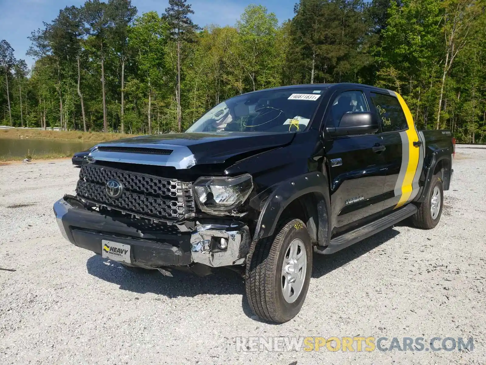 2 Photograph of a damaged car 5TFDW5F19KX849406 TOYOTA TUNDRA 2019