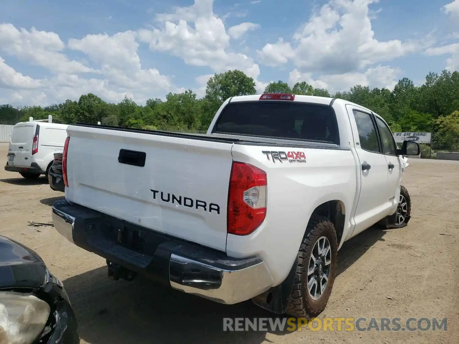 4 Photograph of a damaged car 5TFDW5F19KX858929 TOYOTA TUNDRA 2019