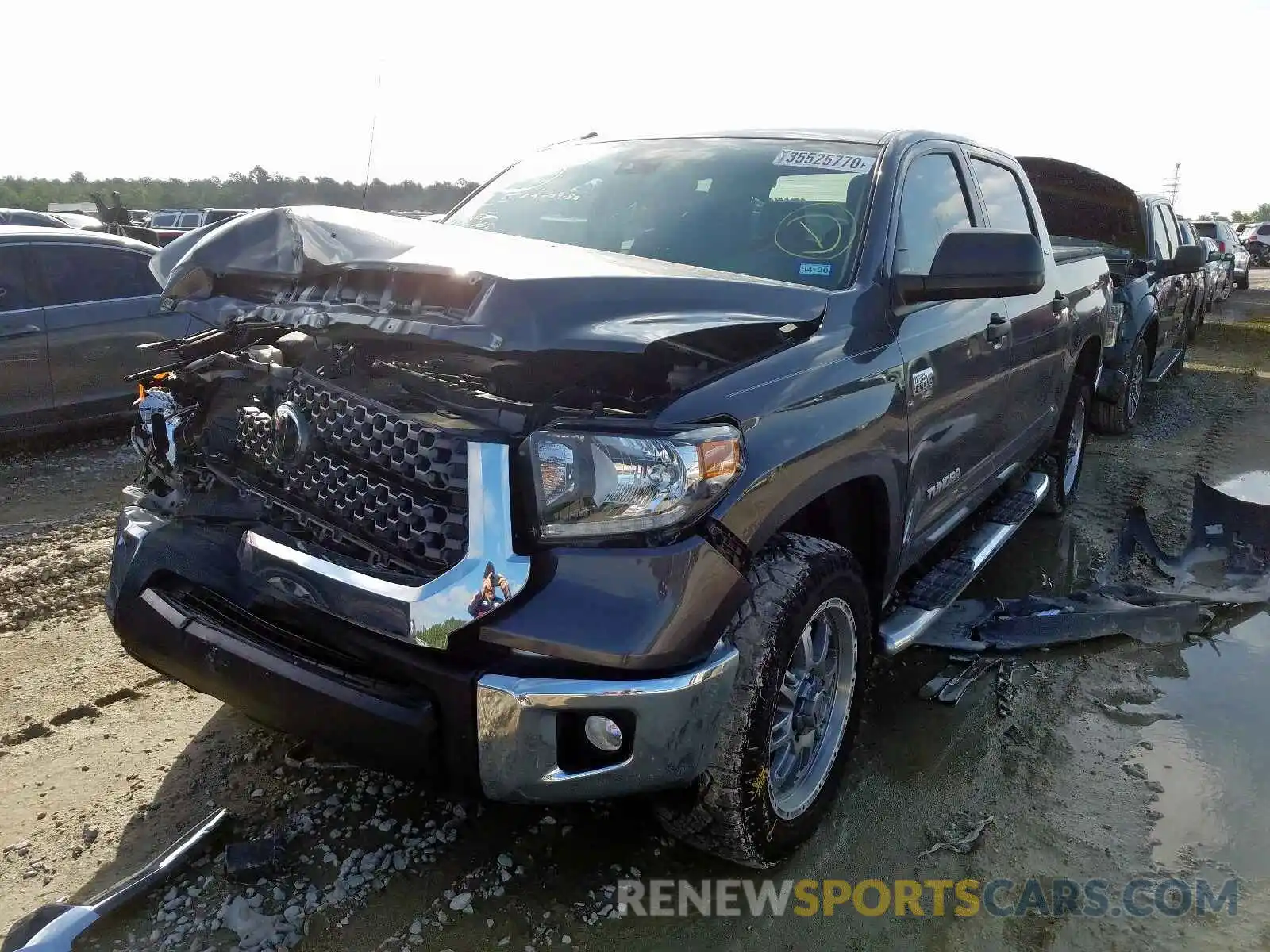 2 Photograph of a damaged car 5TFDW5F1XKX819721 TOYOTA TUNDRA 2019