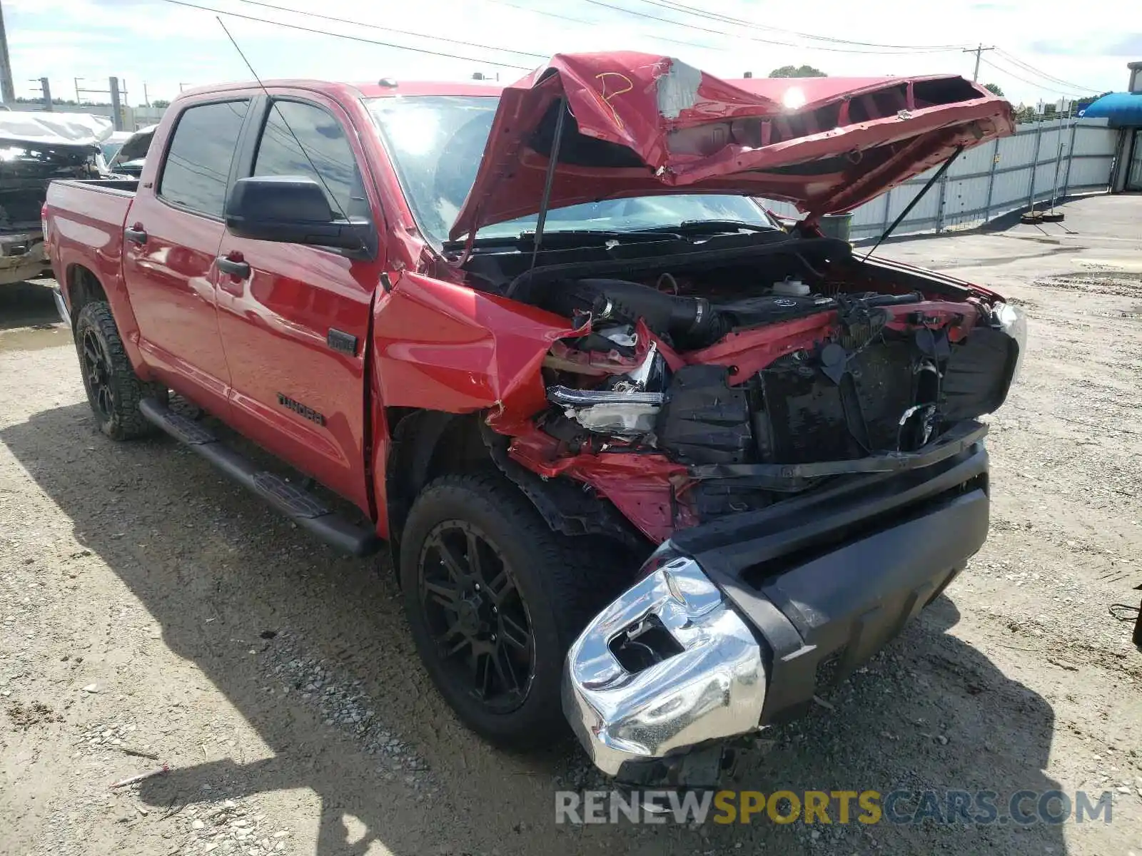 1 Photograph of a damaged car 5TFDW5F1XKX854890 TOYOTA TUNDRA 2019