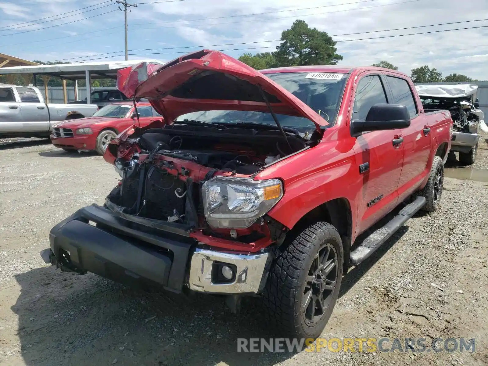 2 Photograph of a damaged car 5TFDW5F1XKX854890 TOYOTA TUNDRA 2019