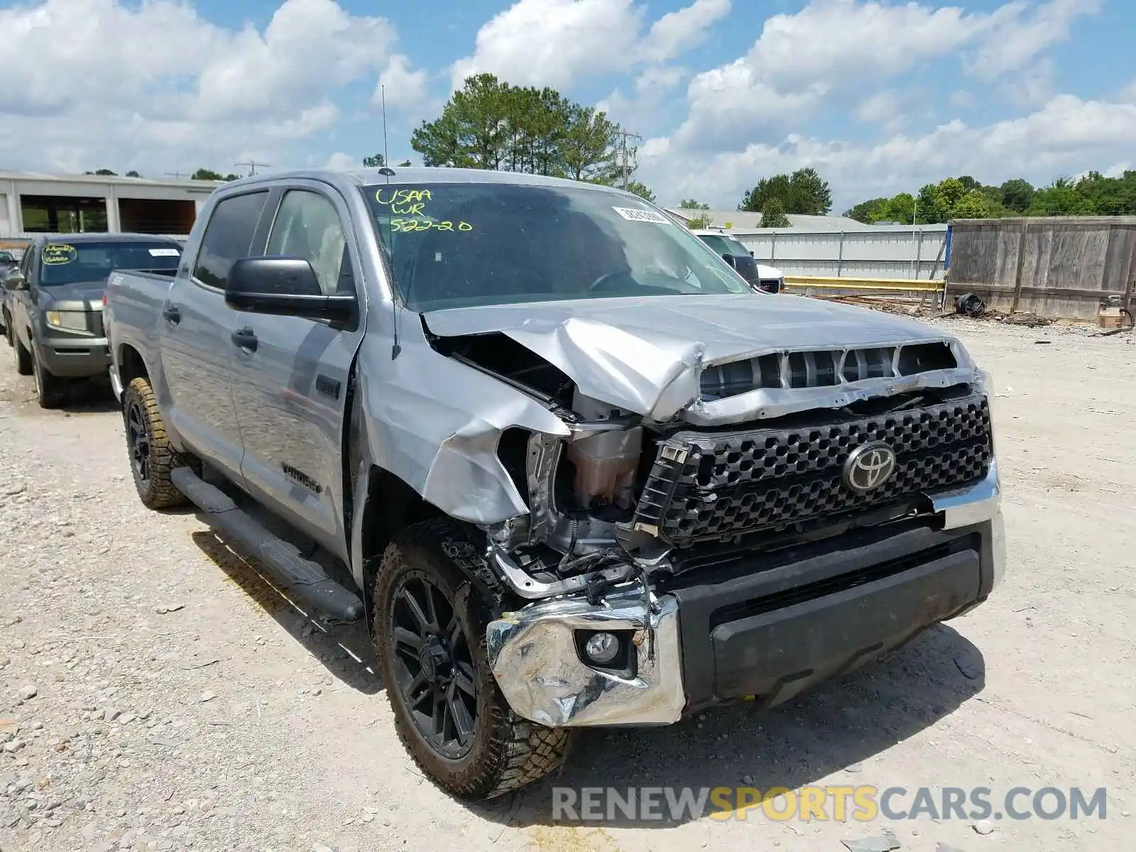 1 Photograph of a damaged car 5TFDW5F1XKX858714 TOYOTA TUNDRA 2019