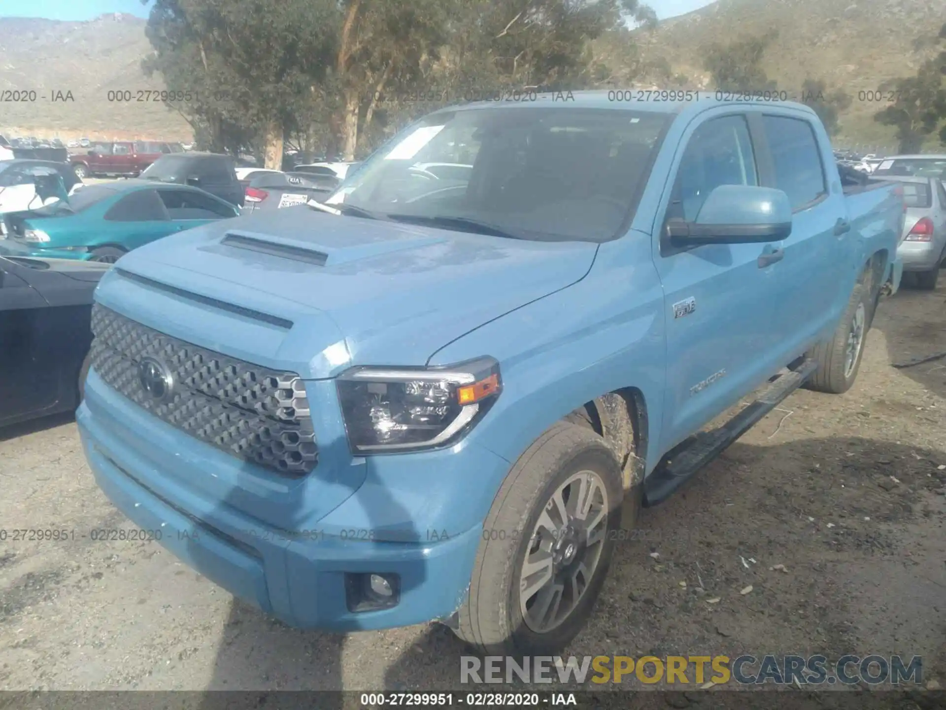 2 Photograph of a damaged car 5TFDY5F10KX781667 TOYOTA TUNDRA 2019