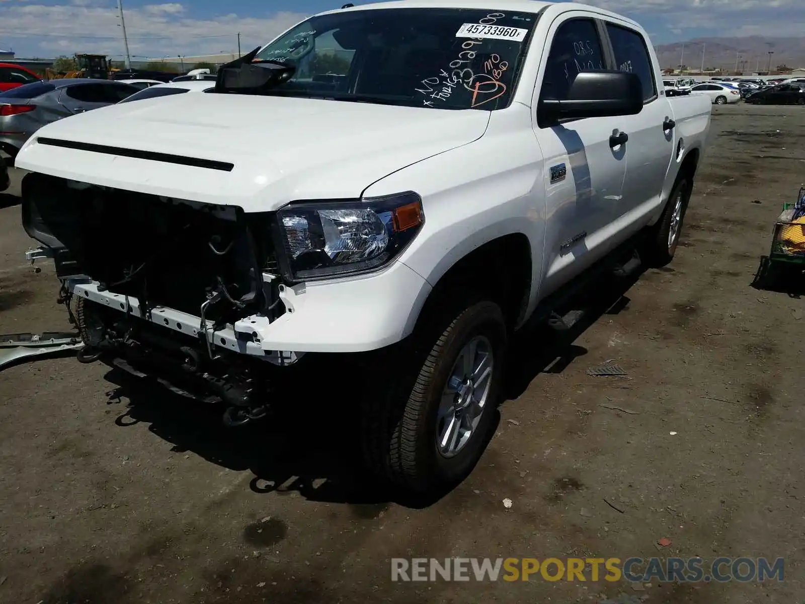 2 Photograph of a damaged car 5TFDY5F10KX820225 TOYOTA TUNDRA 2019