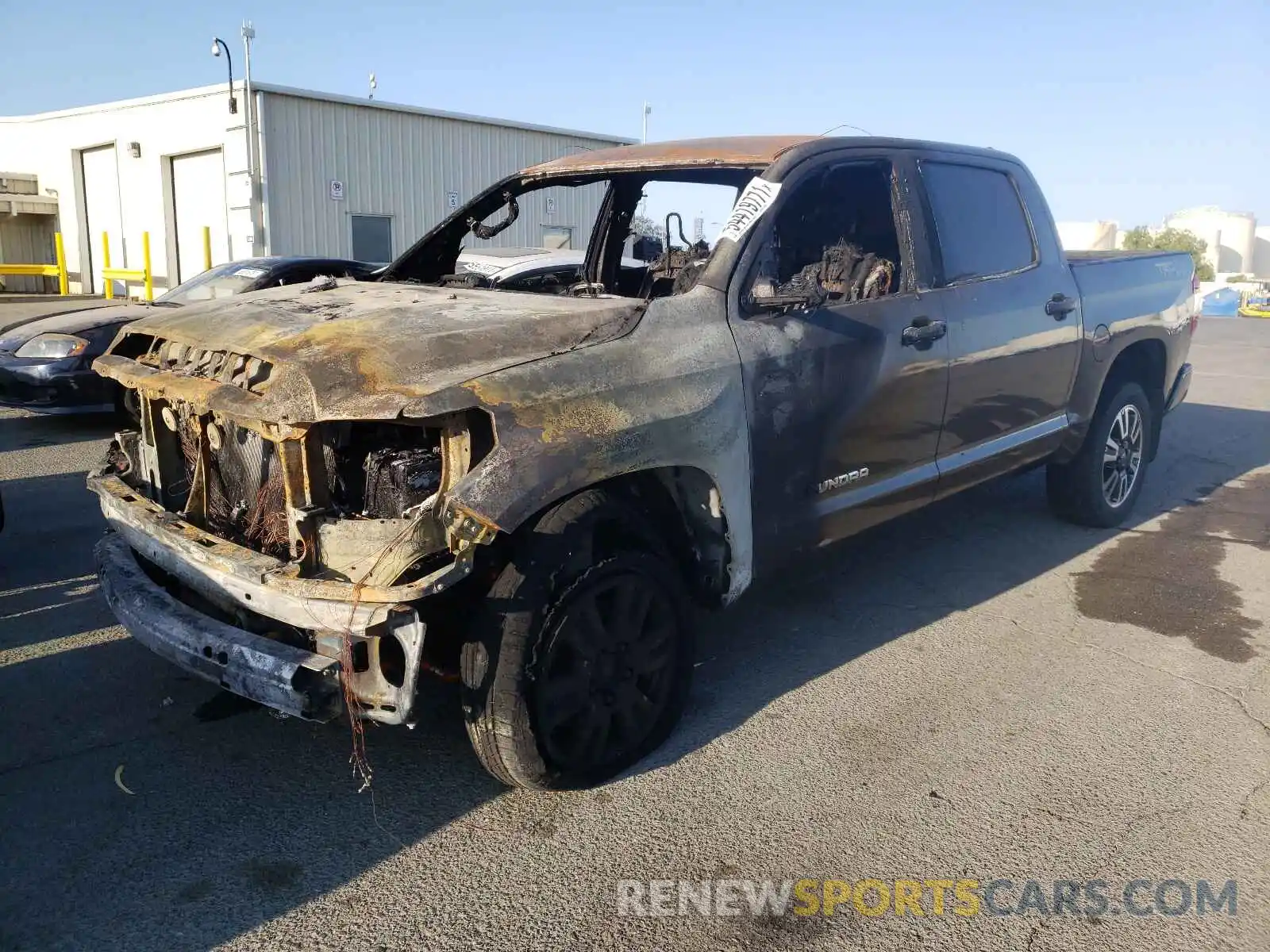 2 Photograph of a damaged car 5TFDY5F10KX848381 TOYOTA TUNDRA 2019