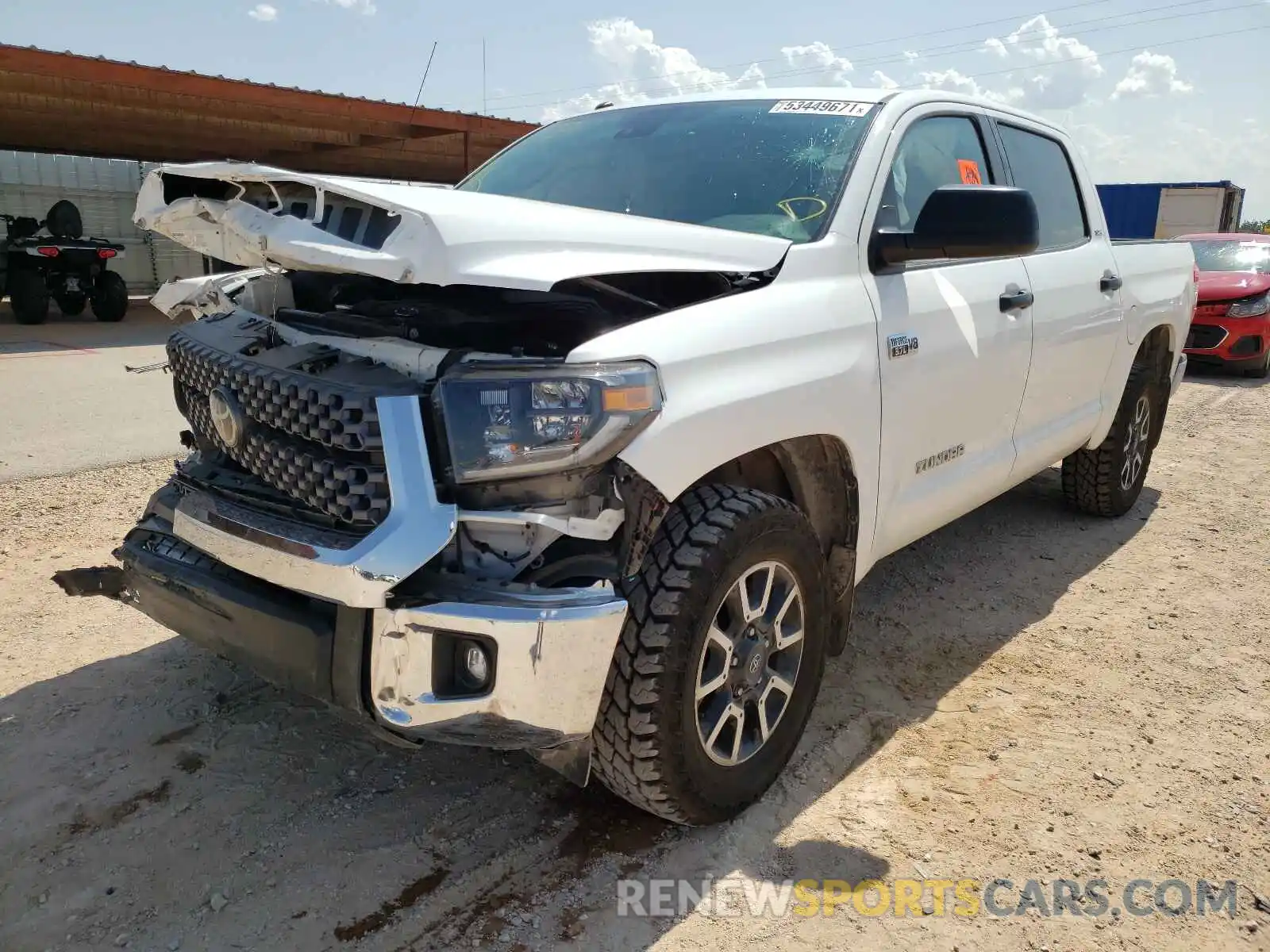 2 Photograph of a damaged car 5TFDY5F10KX851412 TOYOTA TUNDRA 2019