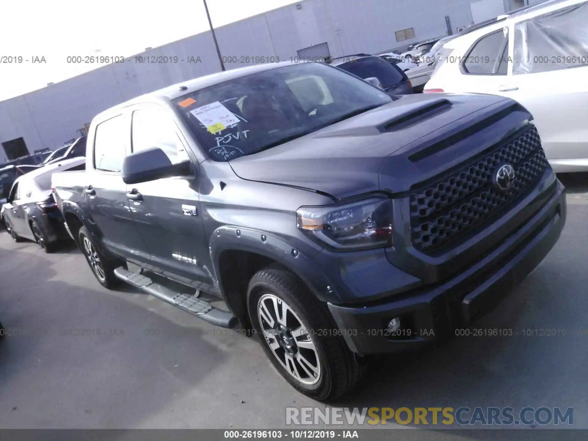 1 Photograph of a damaged car 5TFDY5F11KX791429 TOYOTA TUNDRA 2019