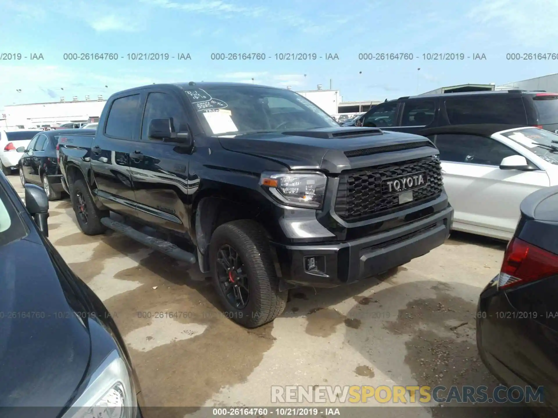 1 Photograph of a damaged car 5TFDY5F11KX795884 TOYOTA TUNDRA 2019