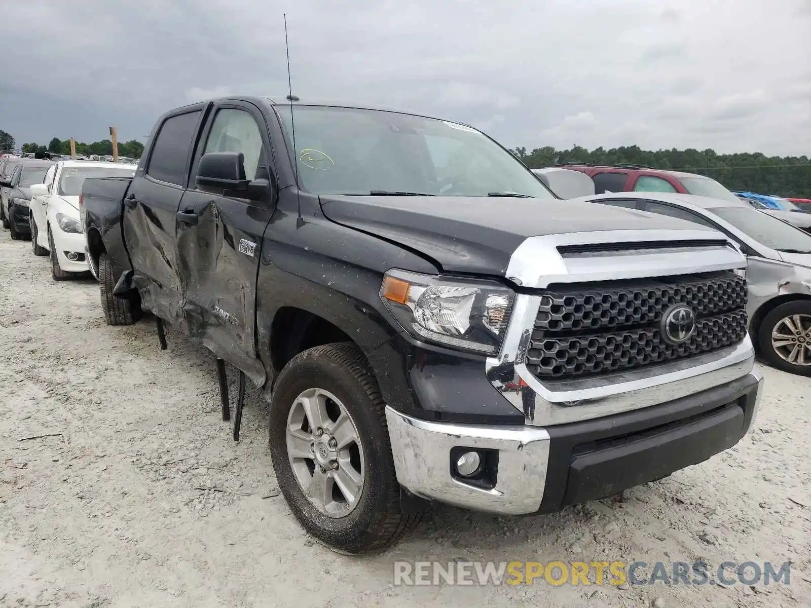 1 Photograph of a damaged car 5TFDY5F11KX801750 TOYOTA TUNDRA 2019