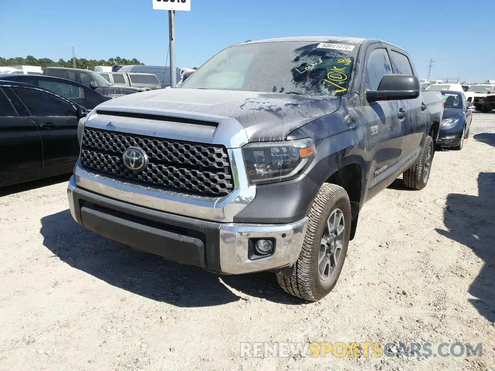 2 Photograph of a damaged car 5TFDY5F11KX815776 TOYOTA TUNDRA 2019