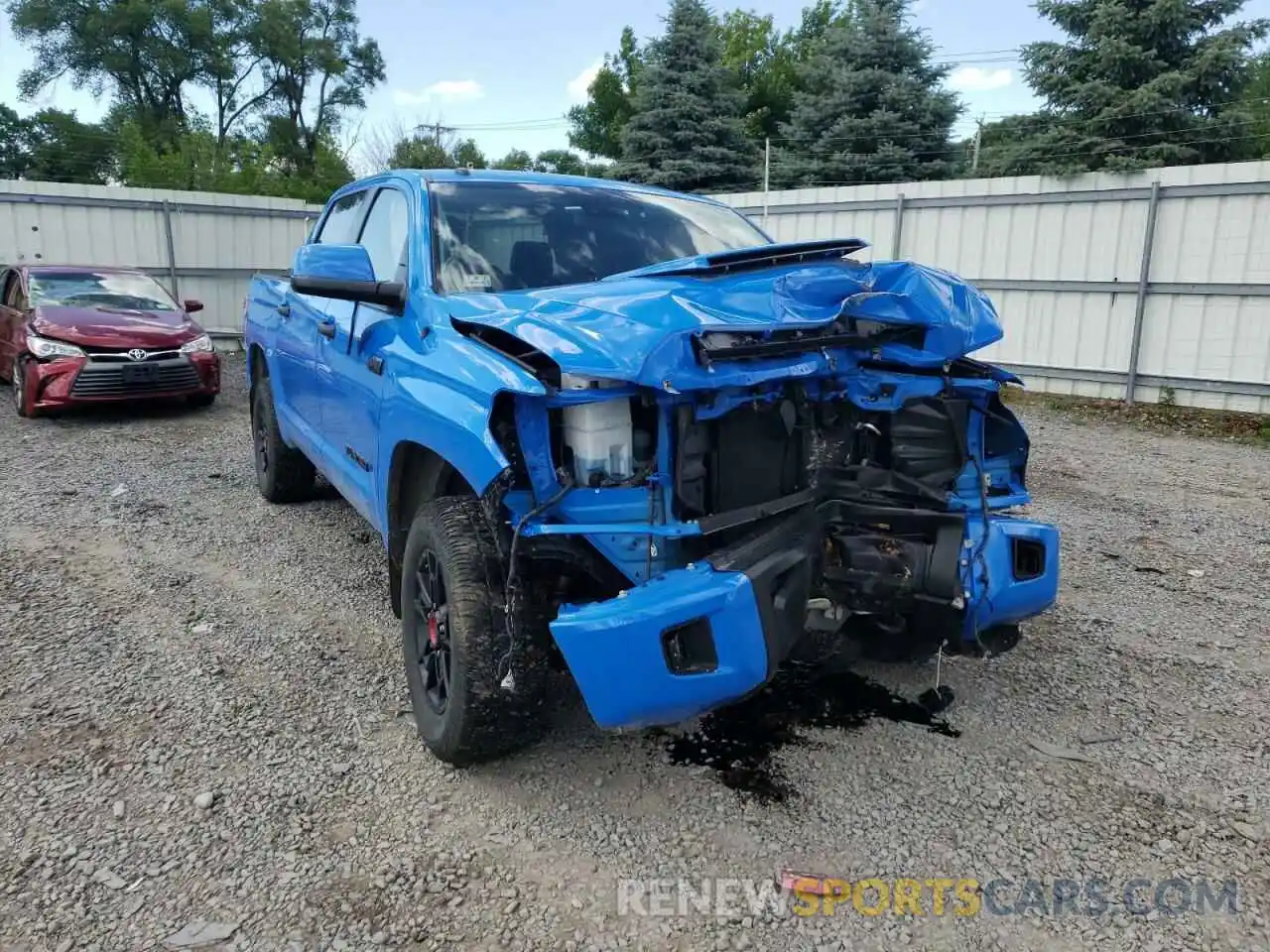 1 Photograph of a damaged car 5TFDY5F11KX827118 TOYOTA TUNDRA 2019