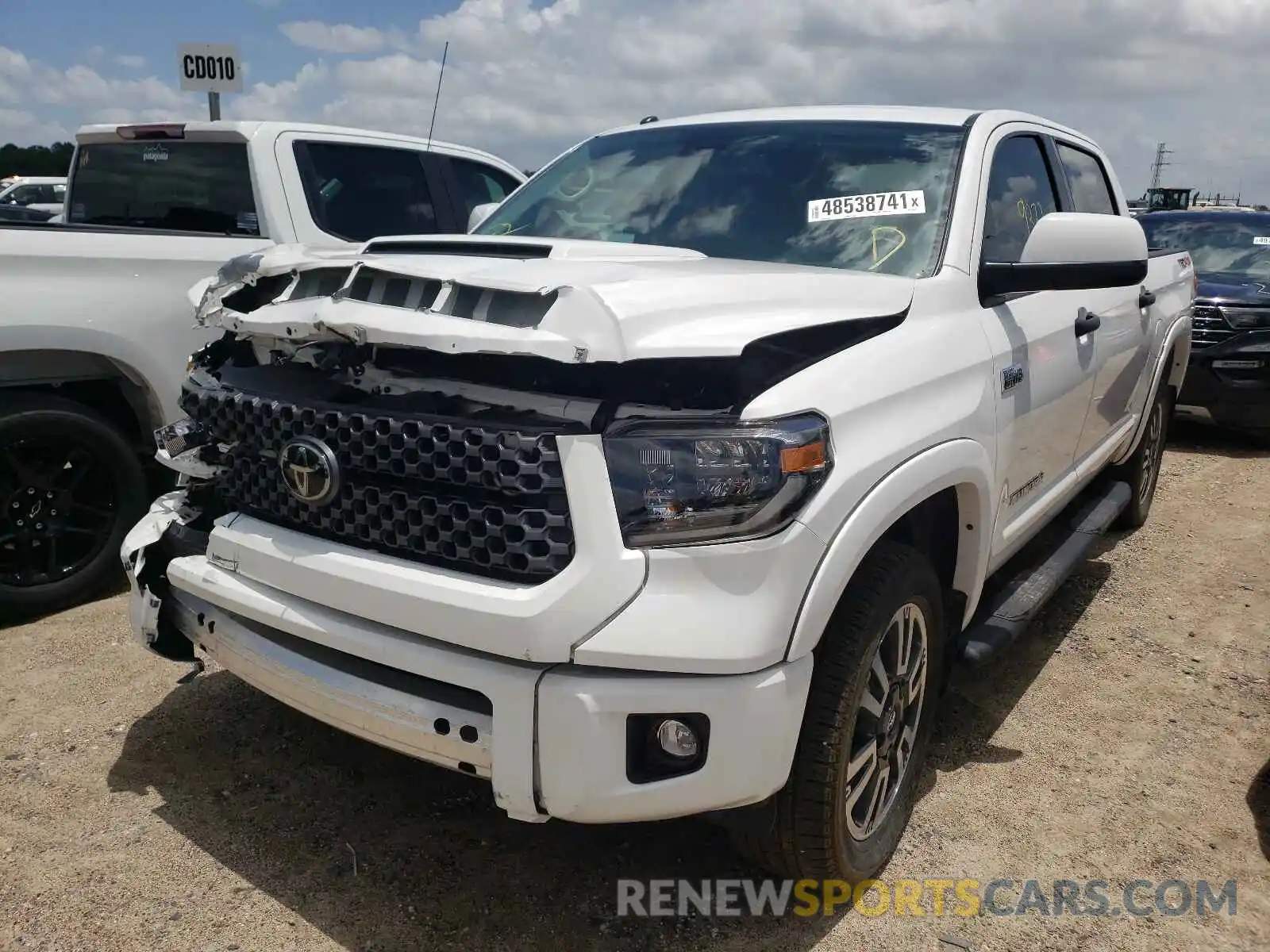 2 Photograph of a damaged car 5TFDY5F11KX839527 TOYOTA TUNDRA 2019