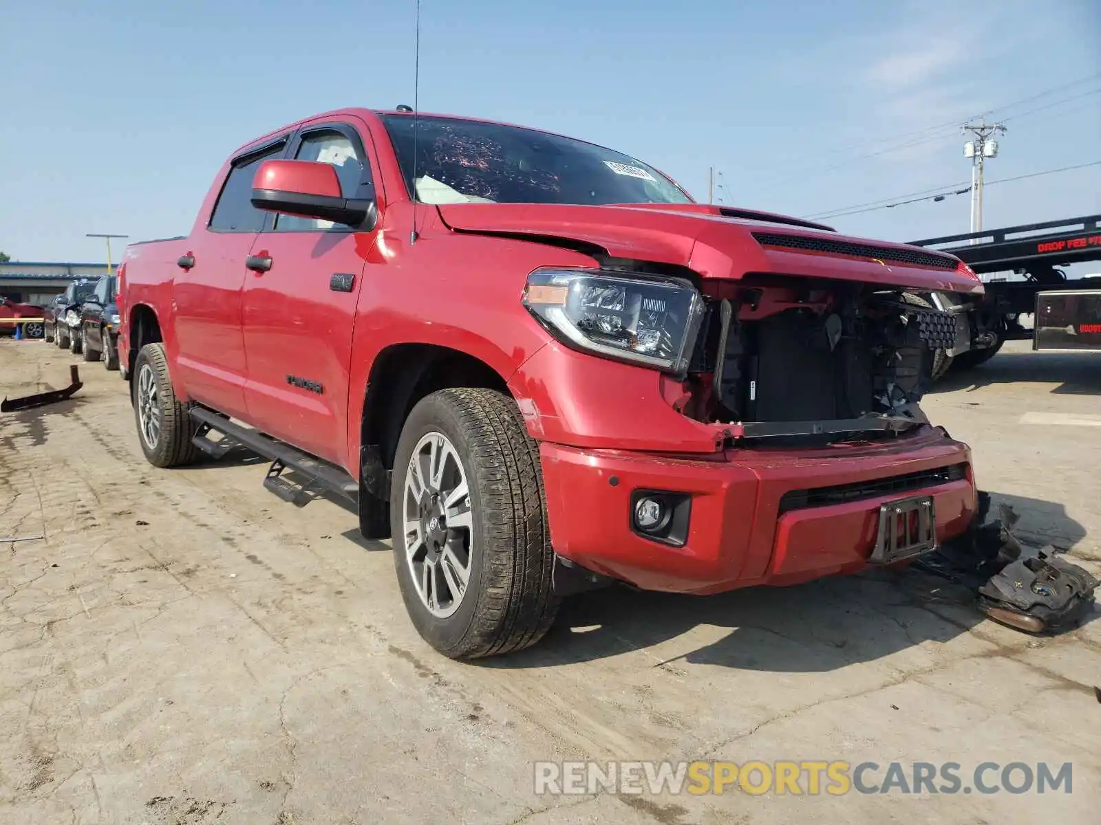 1 Photograph of a damaged car 5TFDY5F11KX849586 TOYOTA TUNDRA 2019