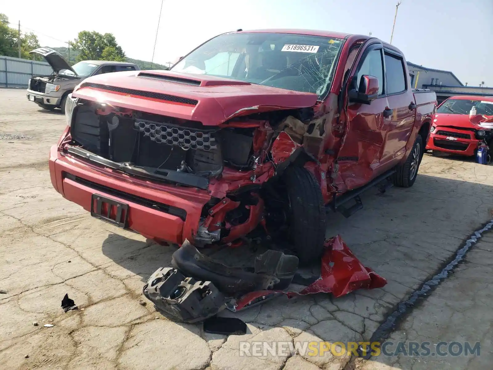 2 Photograph of a damaged car 5TFDY5F11KX849586 TOYOTA TUNDRA 2019