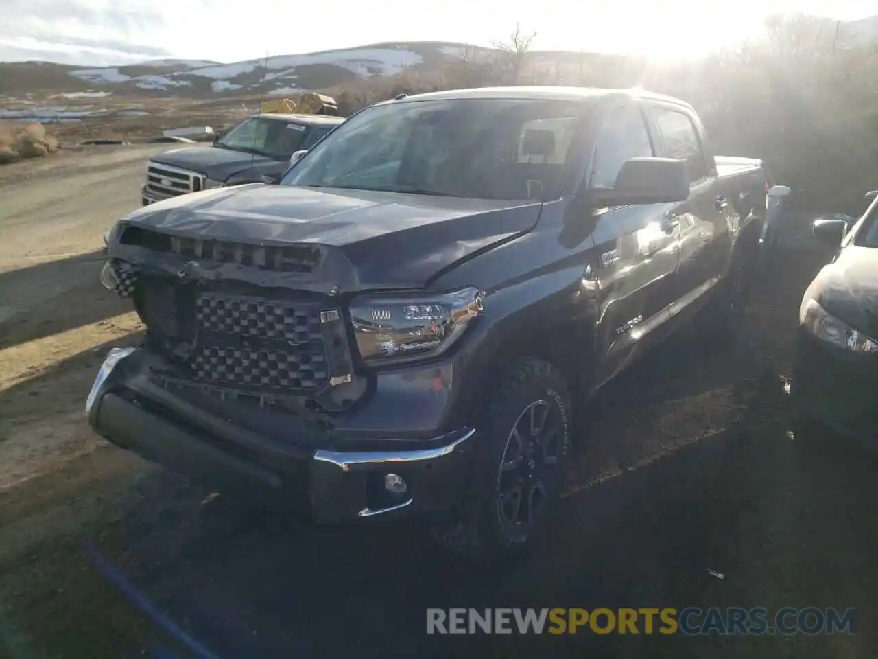 2 Photograph of a damaged car 5TFDY5F12KX781864 TOYOTA TUNDRA 2019