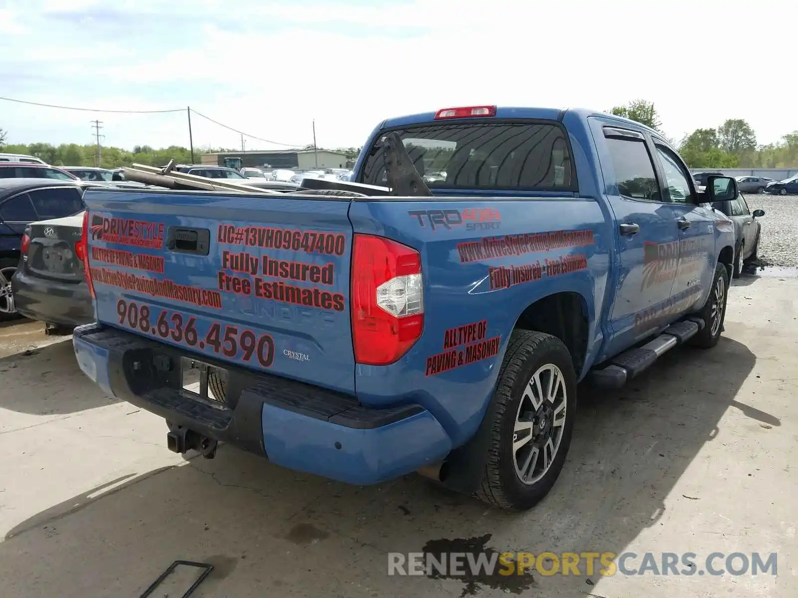 4 Photograph of a damaged car 5TFDY5F12KX798406 TOYOTA TUNDRA 2019