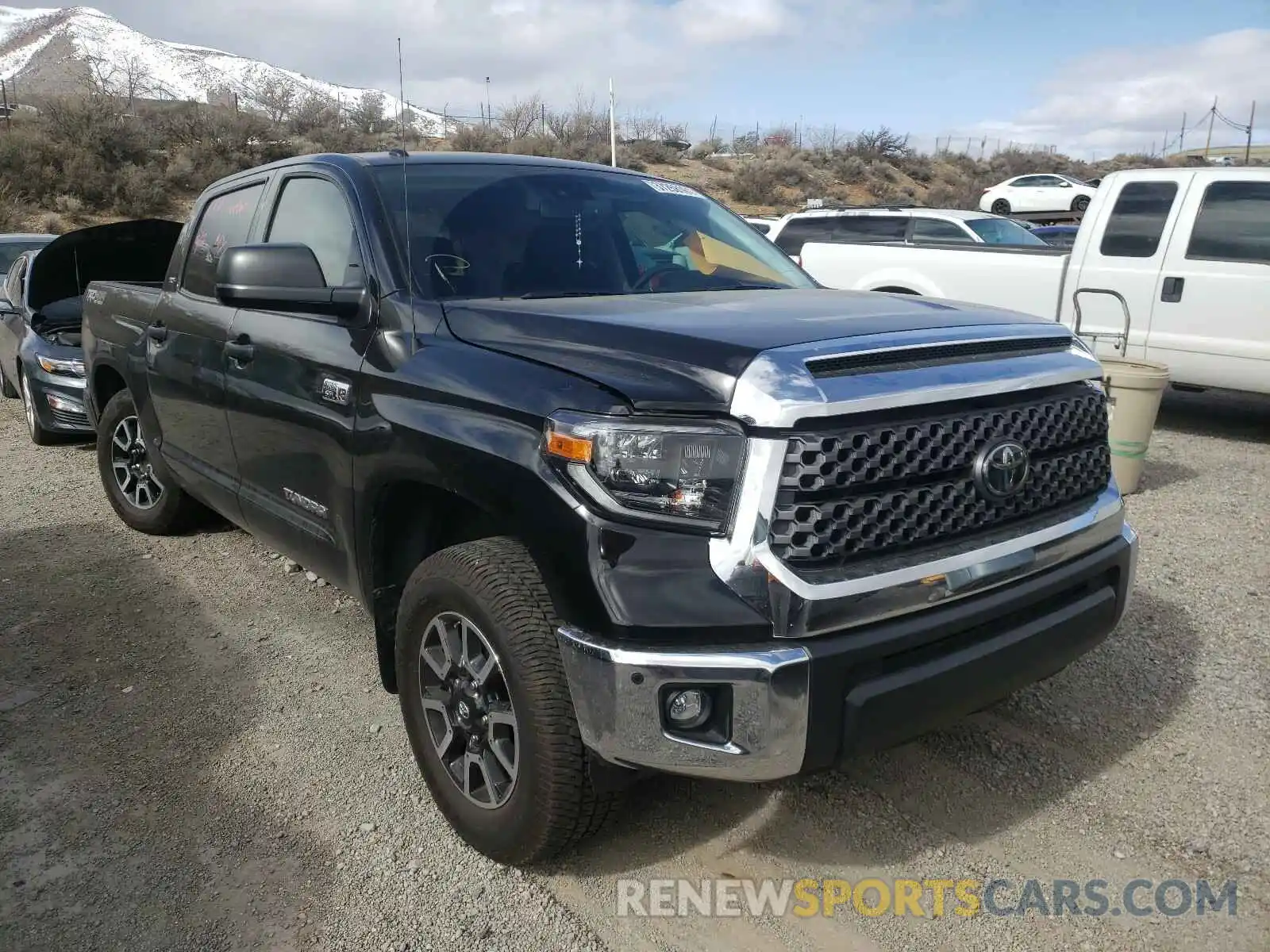 1 Photograph of a damaged car 5TFDY5F12KX806715 TOYOTA TUNDRA 2019