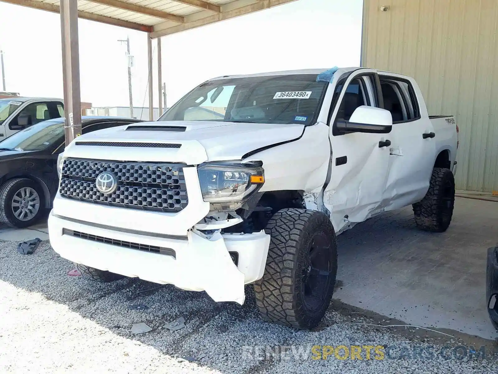 2 Photograph of a damaged car 5TFDY5F12KX822297 TOYOTA TUNDRA 2019