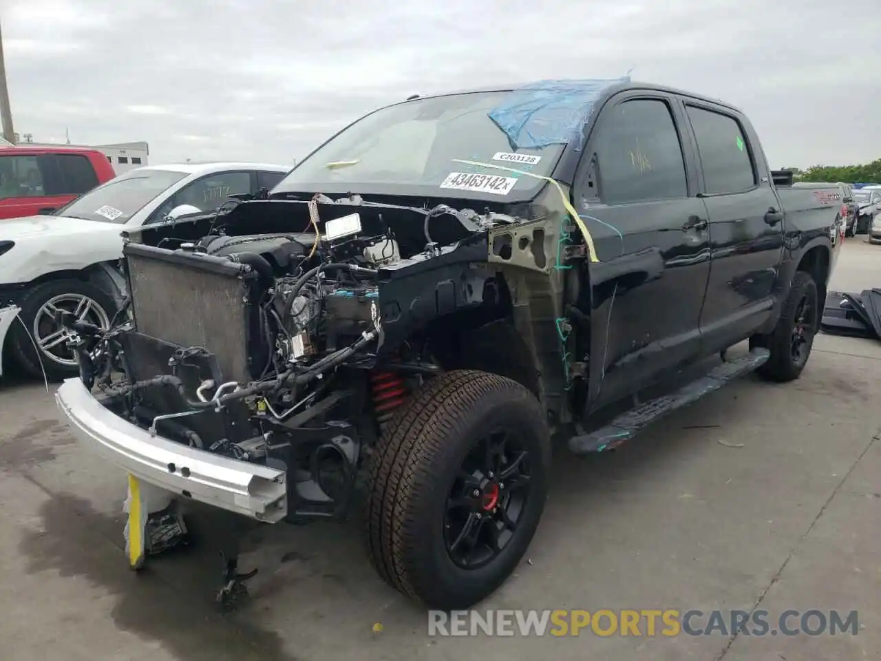 2 Photograph of a damaged car 5TFDY5F12KX843523 TOYOTA TUNDRA 2019