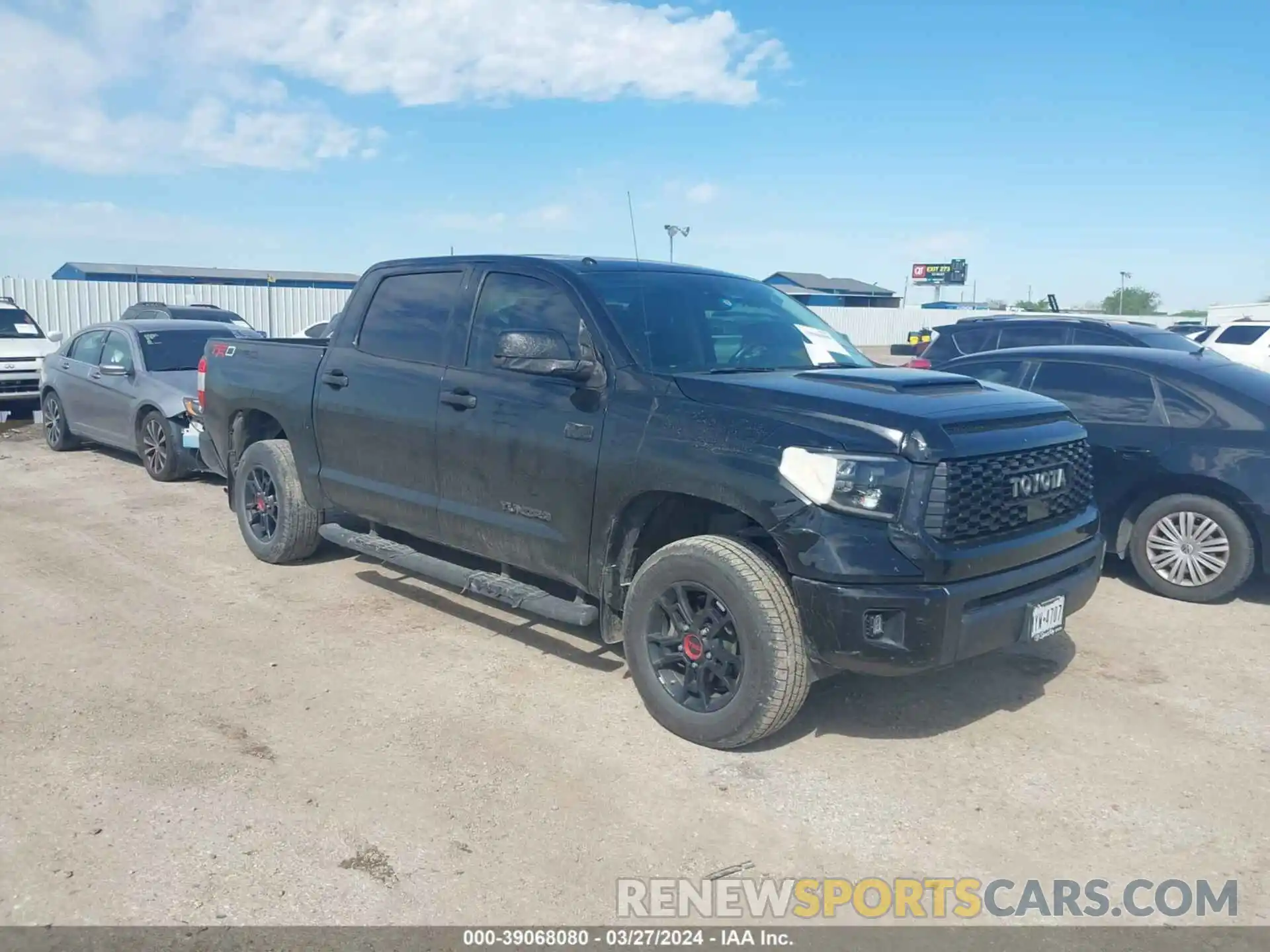 1 Photograph of a damaged car 5TFDY5F12KX859477 TOYOTA TUNDRA 2019