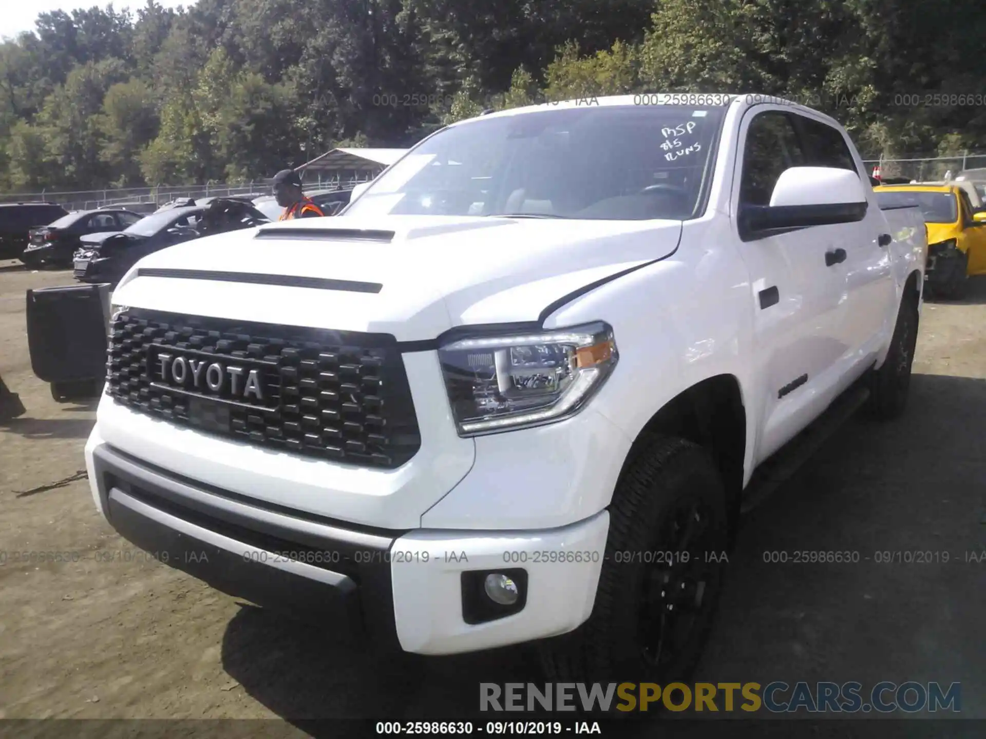 2 Photograph of a damaged car 5TFDY5F13KX837861 TOYOTA TUNDRA 2019