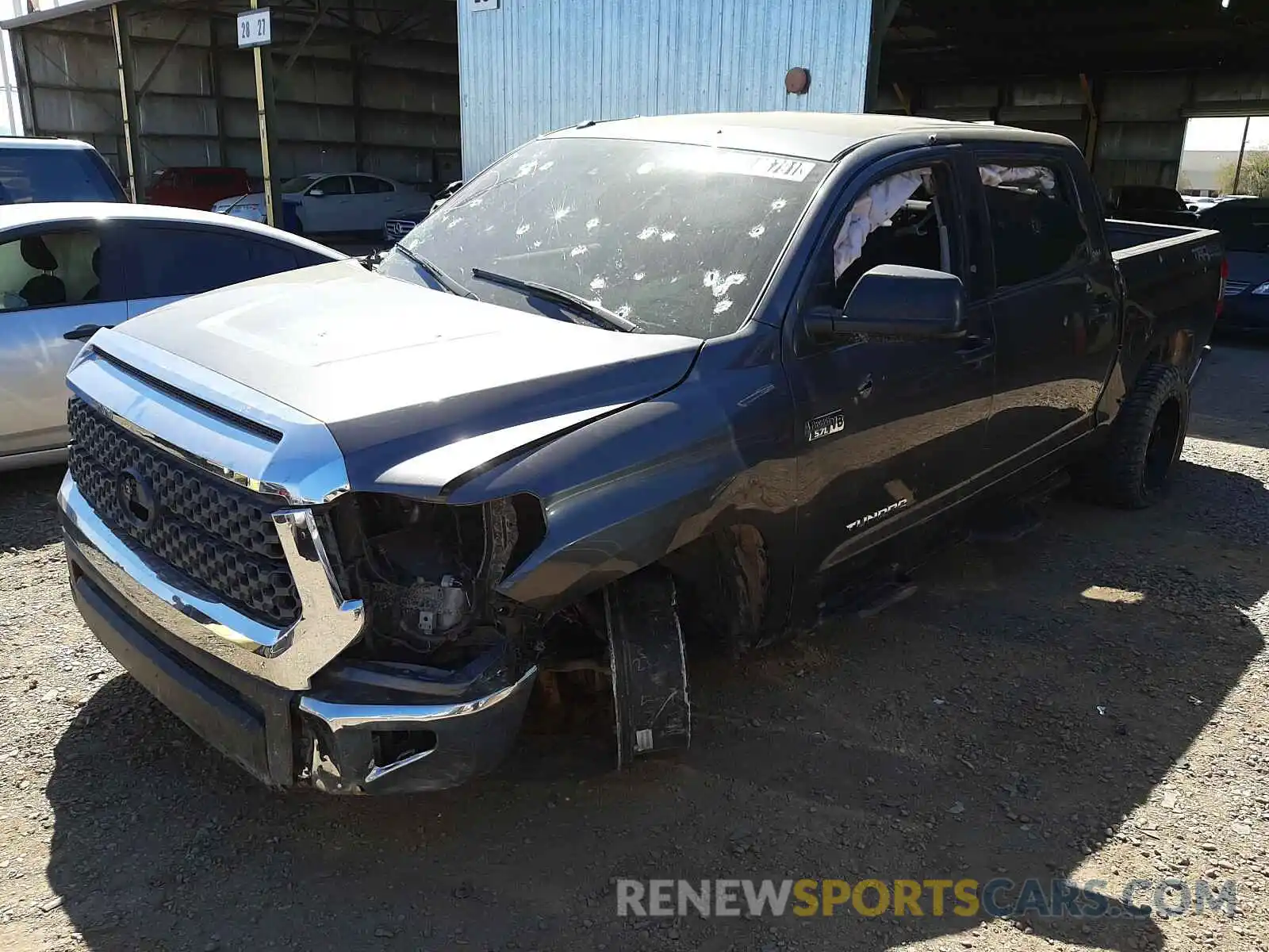 2 Photograph of a damaged car 5TFDY5F13KX848746 TOYOTA TUNDRA 2019