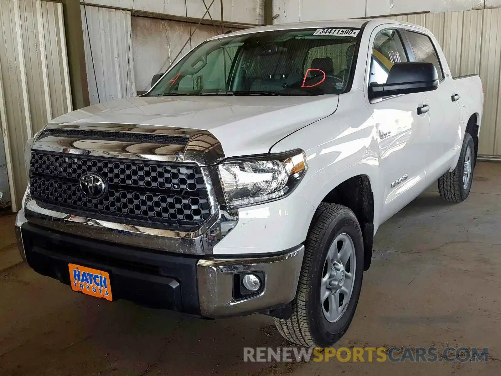 2 Photograph of a damaged car 5TFDY5F13KX869760 TOYOTA TUNDRA 2019