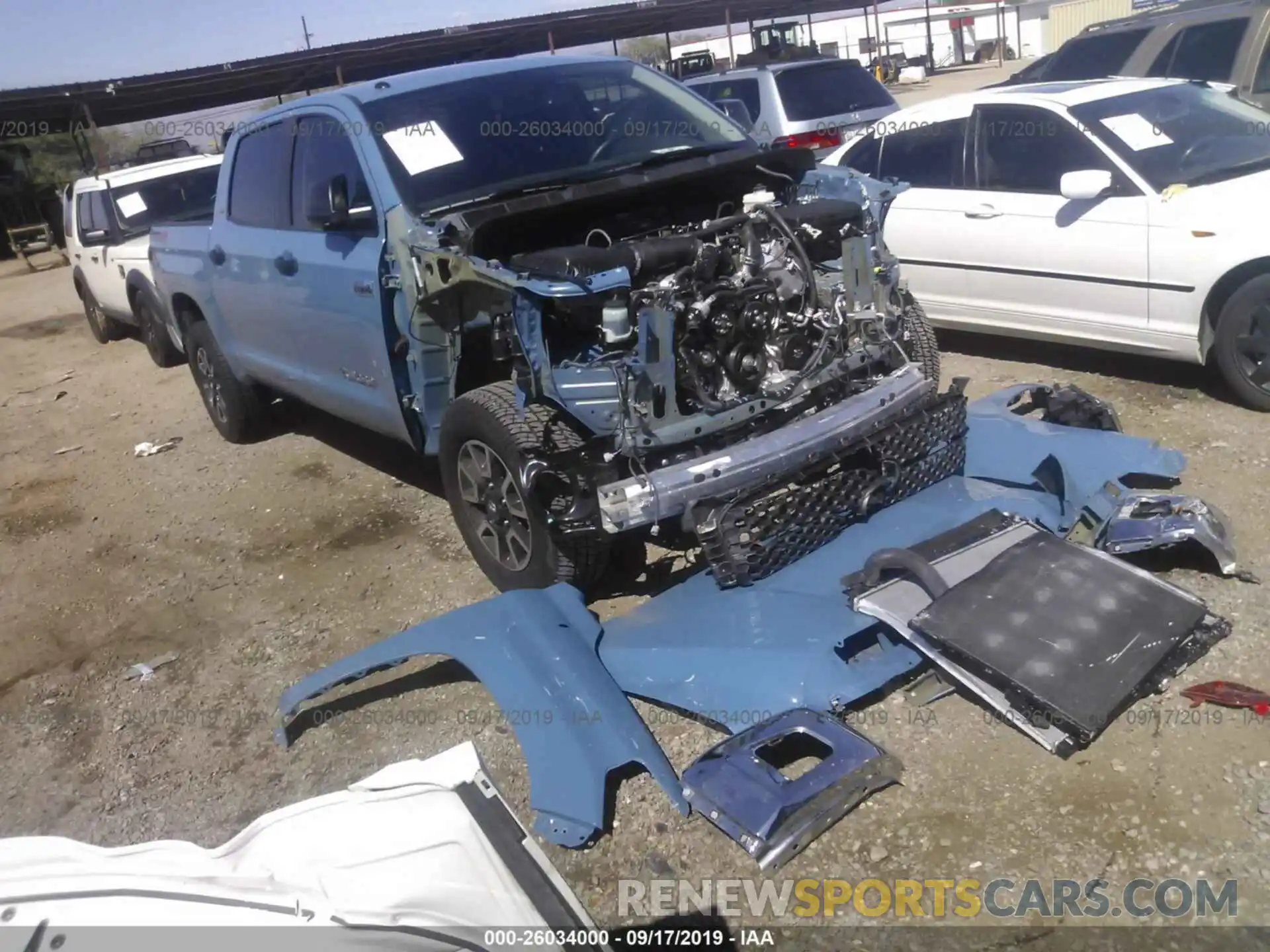 1 Photograph of a damaged car 5TFDY5F14KX798813 TOYOTA TUNDRA 2019