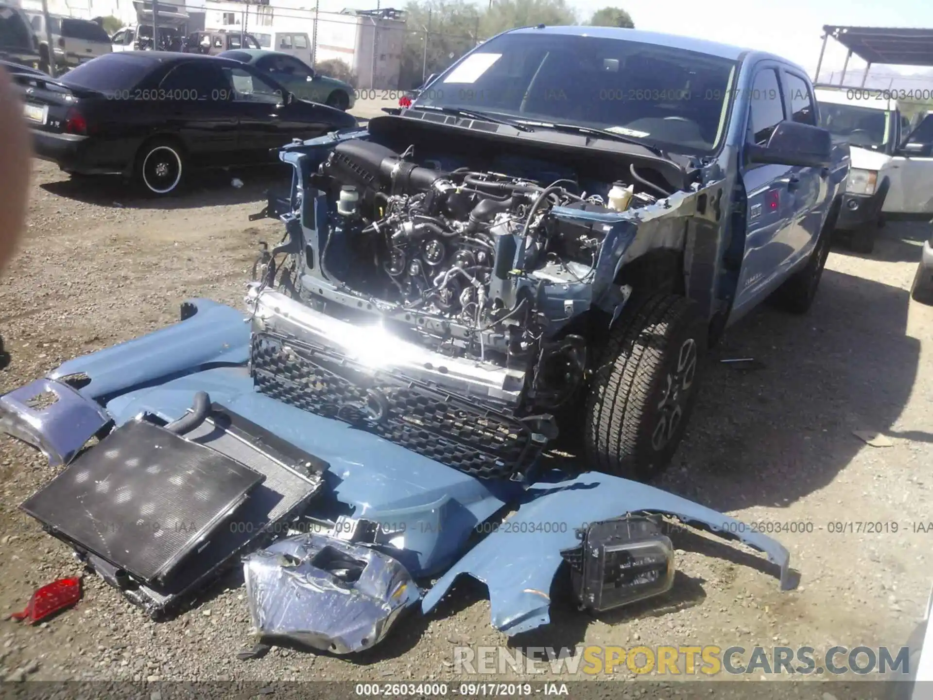 2 Photograph of a damaged car 5TFDY5F14KX798813 TOYOTA TUNDRA 2019