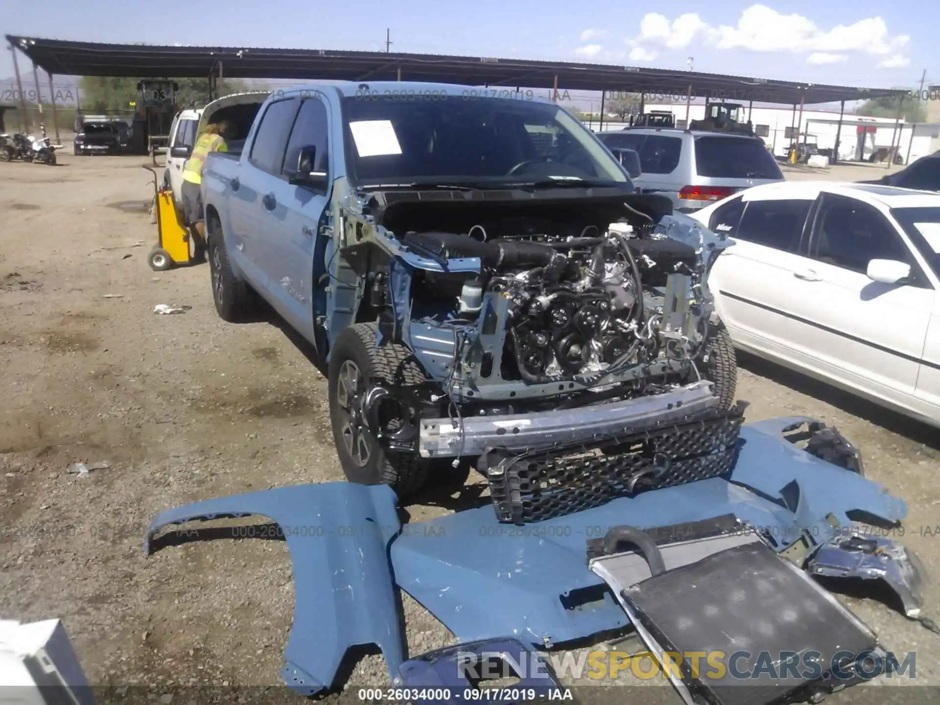 6 Photograph of a damaged car 5TFDY5F14KX798813 TOYOTA TUNDRA 2019