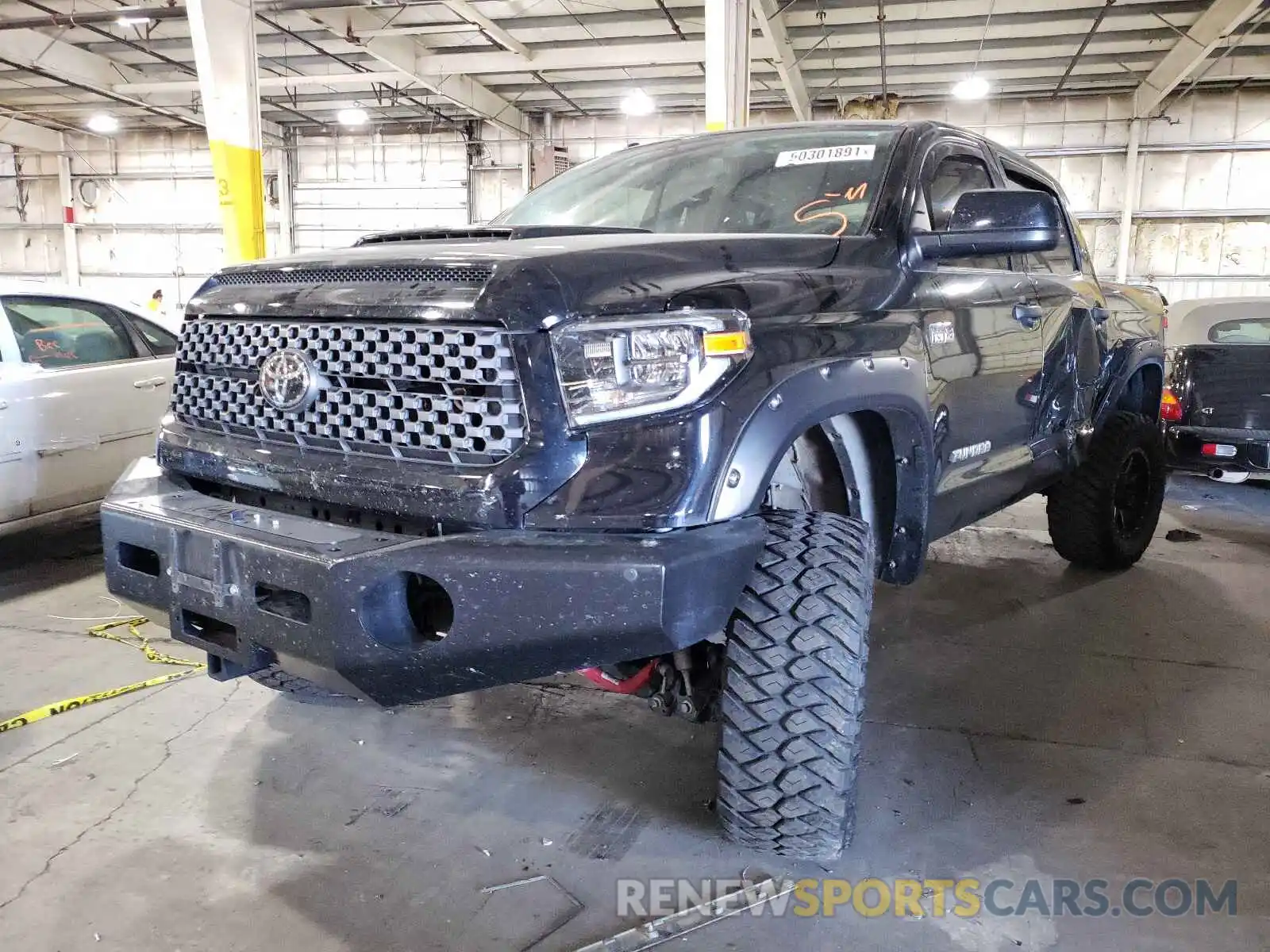 2 Photograph of a damaged car 5TFDY5F14KX799430 TOYOTA TUNDRA 2019